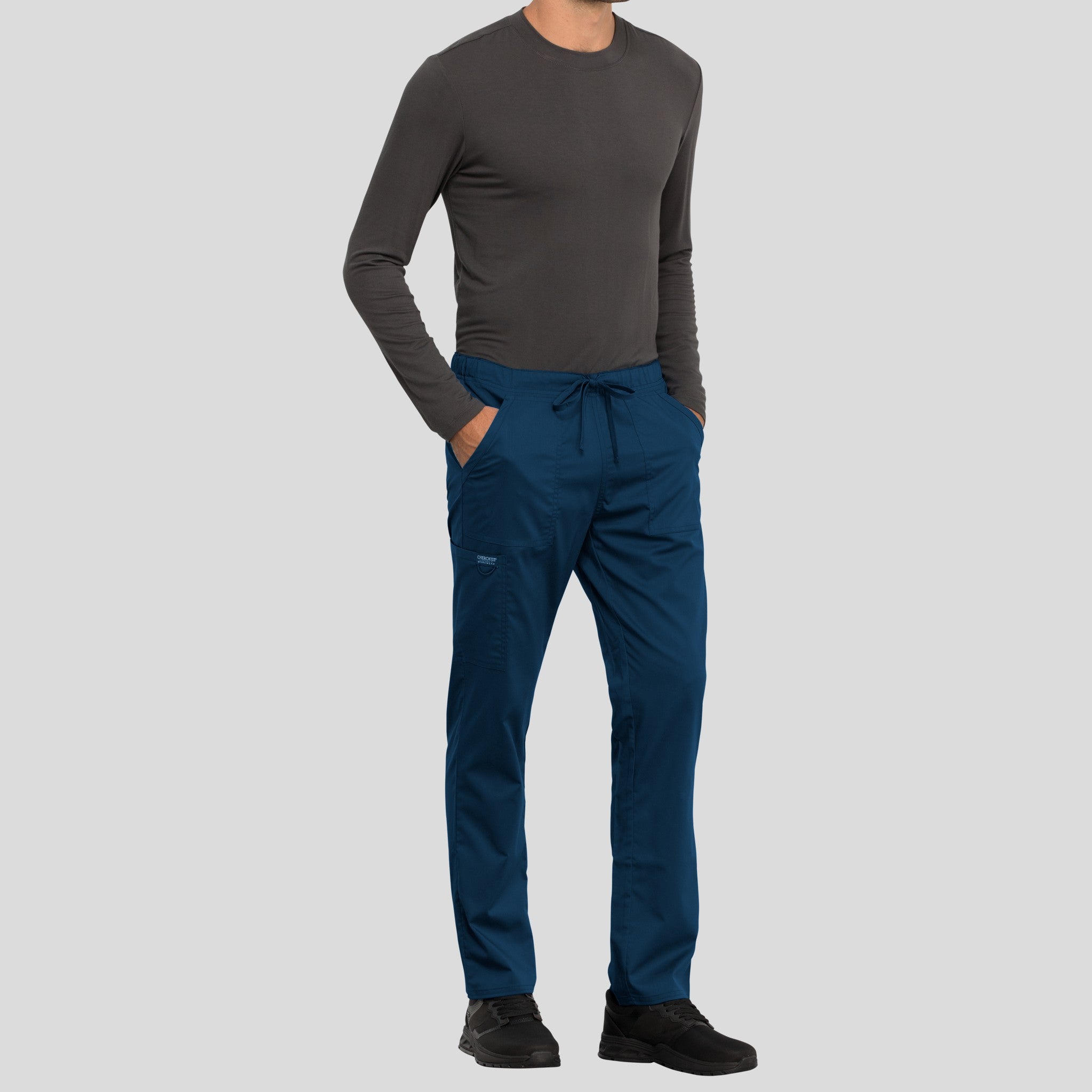 Unisex Drawstring Scrub Pant | Navy