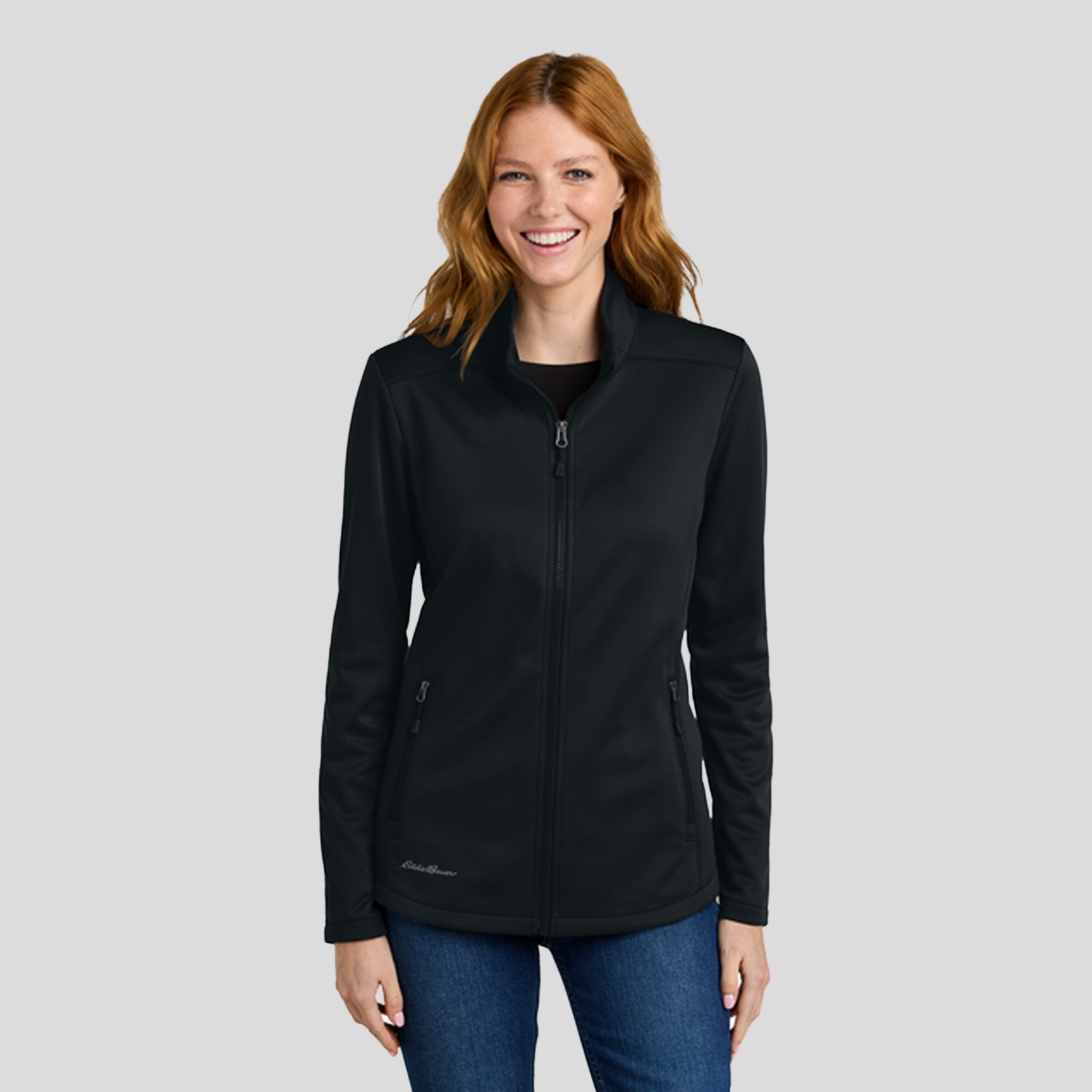Women’s Smooth Mid Layer Fleece Full-Zip | Black