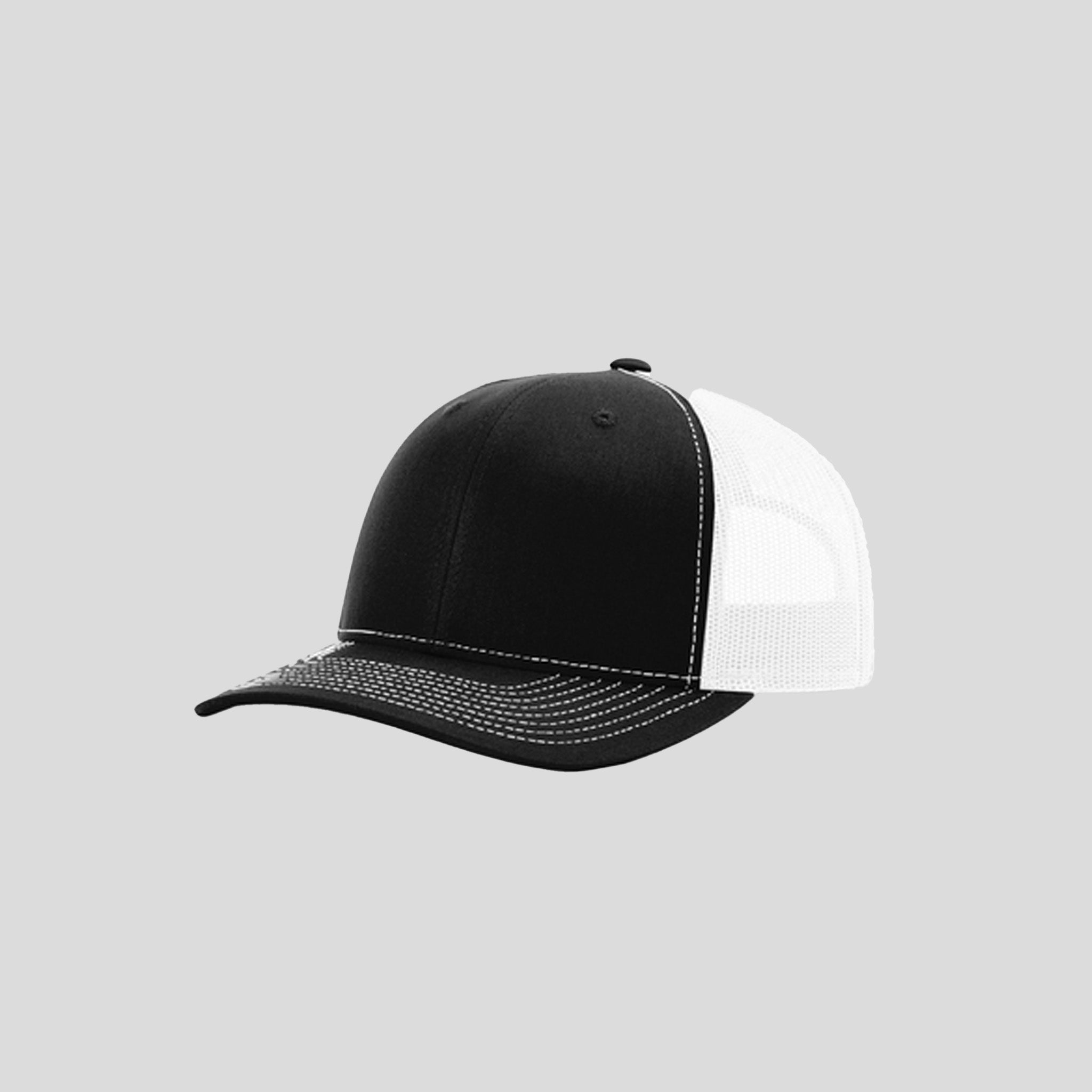 Richardson Trucker Cap | Black/White