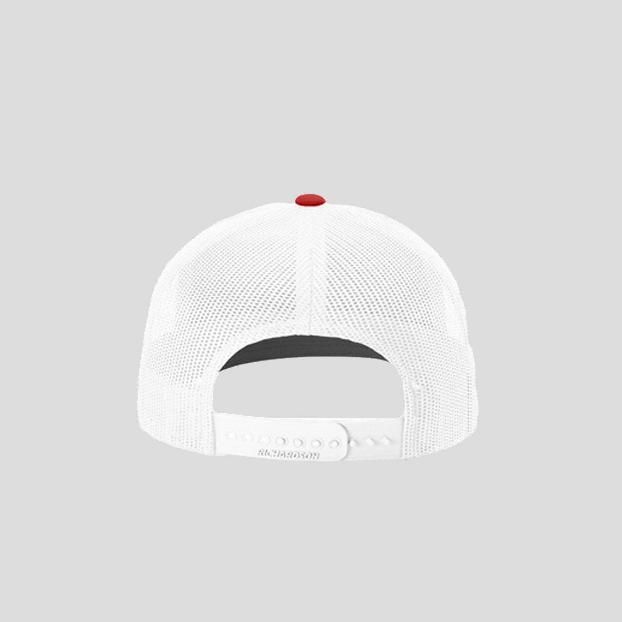 Richardson Trucker Cap | Black/White/Red
