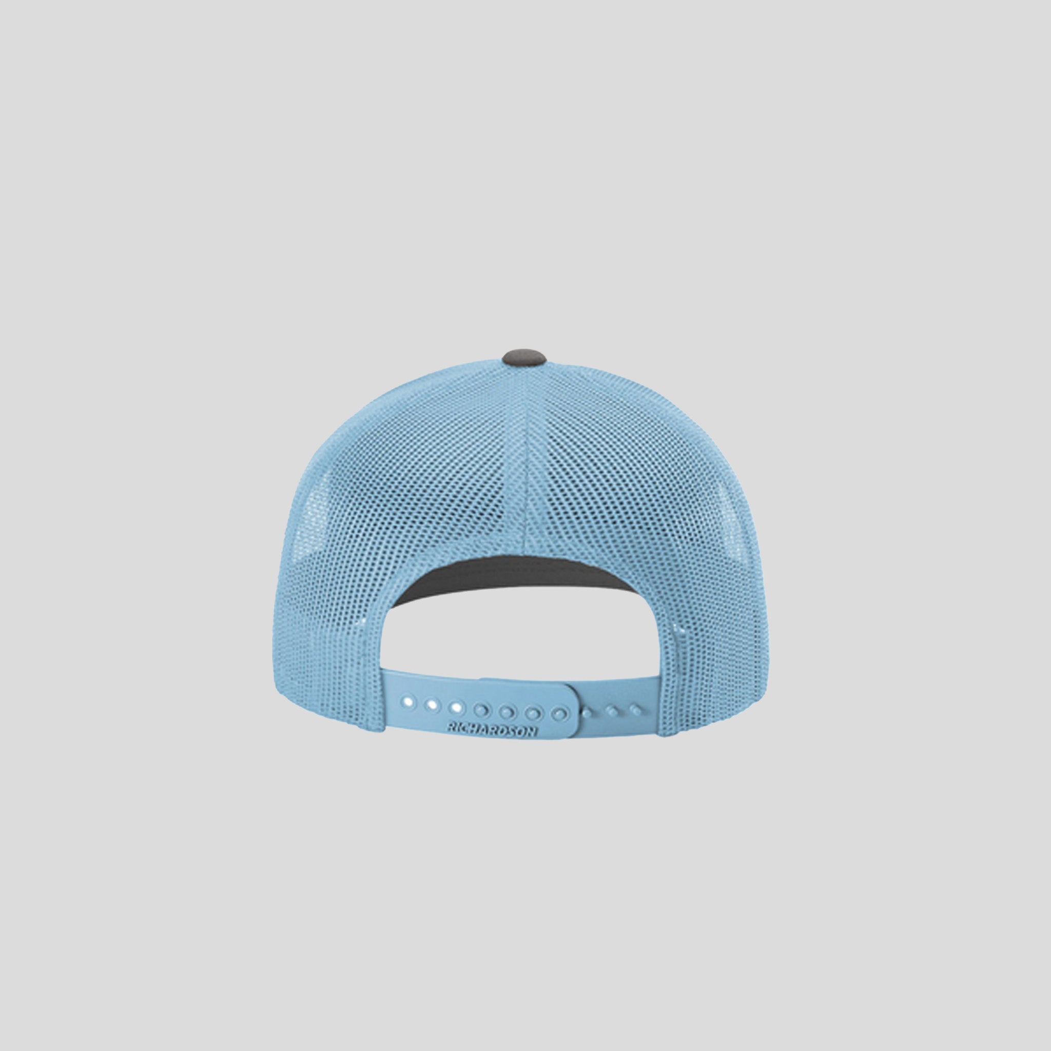 Richardson Trucker Cap | Charcoal/Columbia Blue