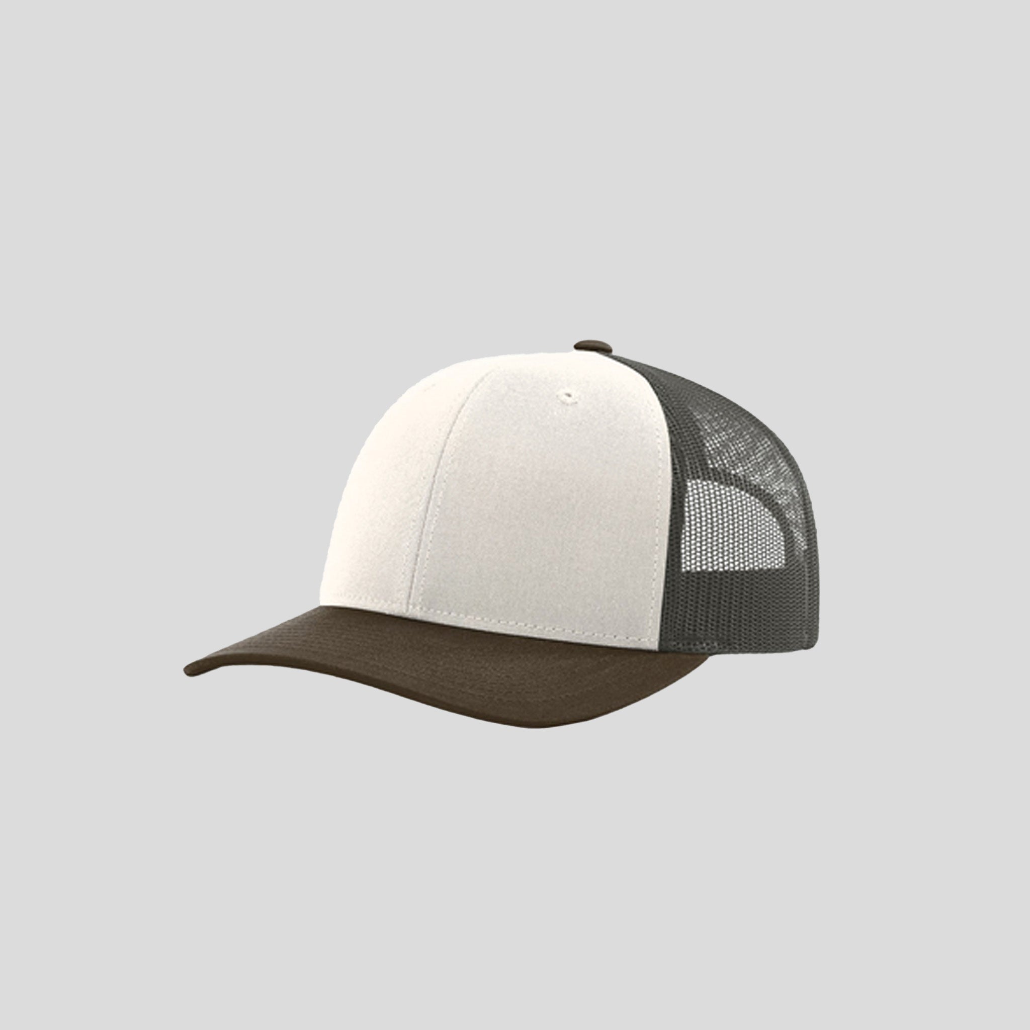 Richardson Trucker Cap | Cream/Grey Brown/Brown