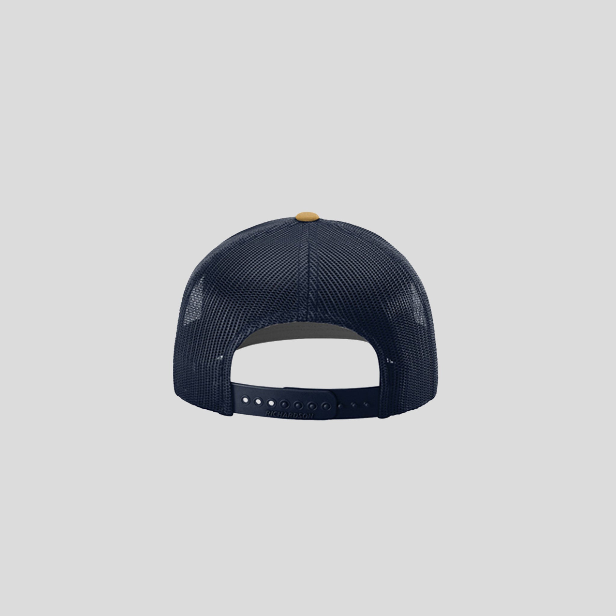 Richardson Trucker Cap | Cream/Navy/Amber Gold