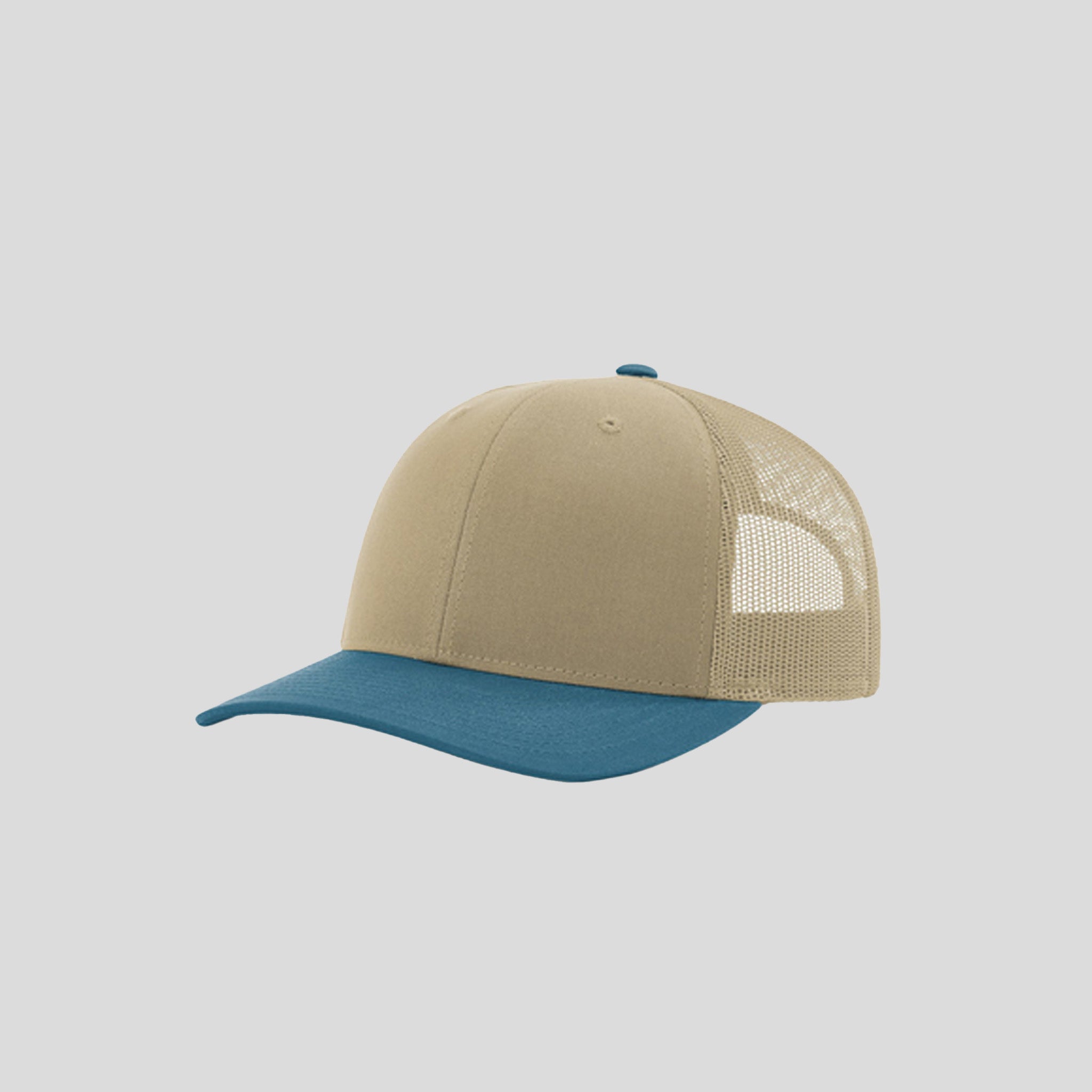 Richardson Trucker Cap | Khaki/Khaki/Legion Blue