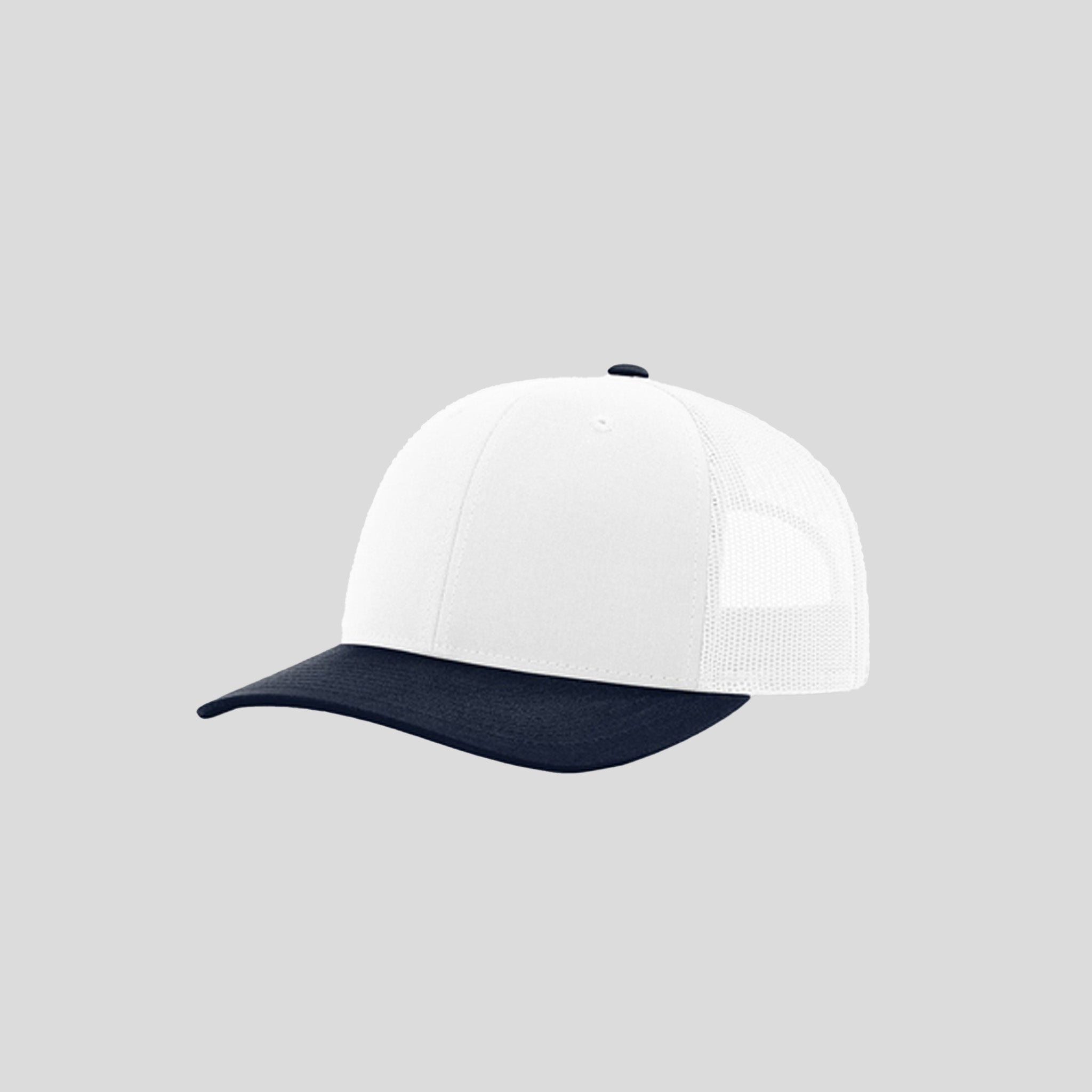 Richardson Trucker Cap | White/White/Navy