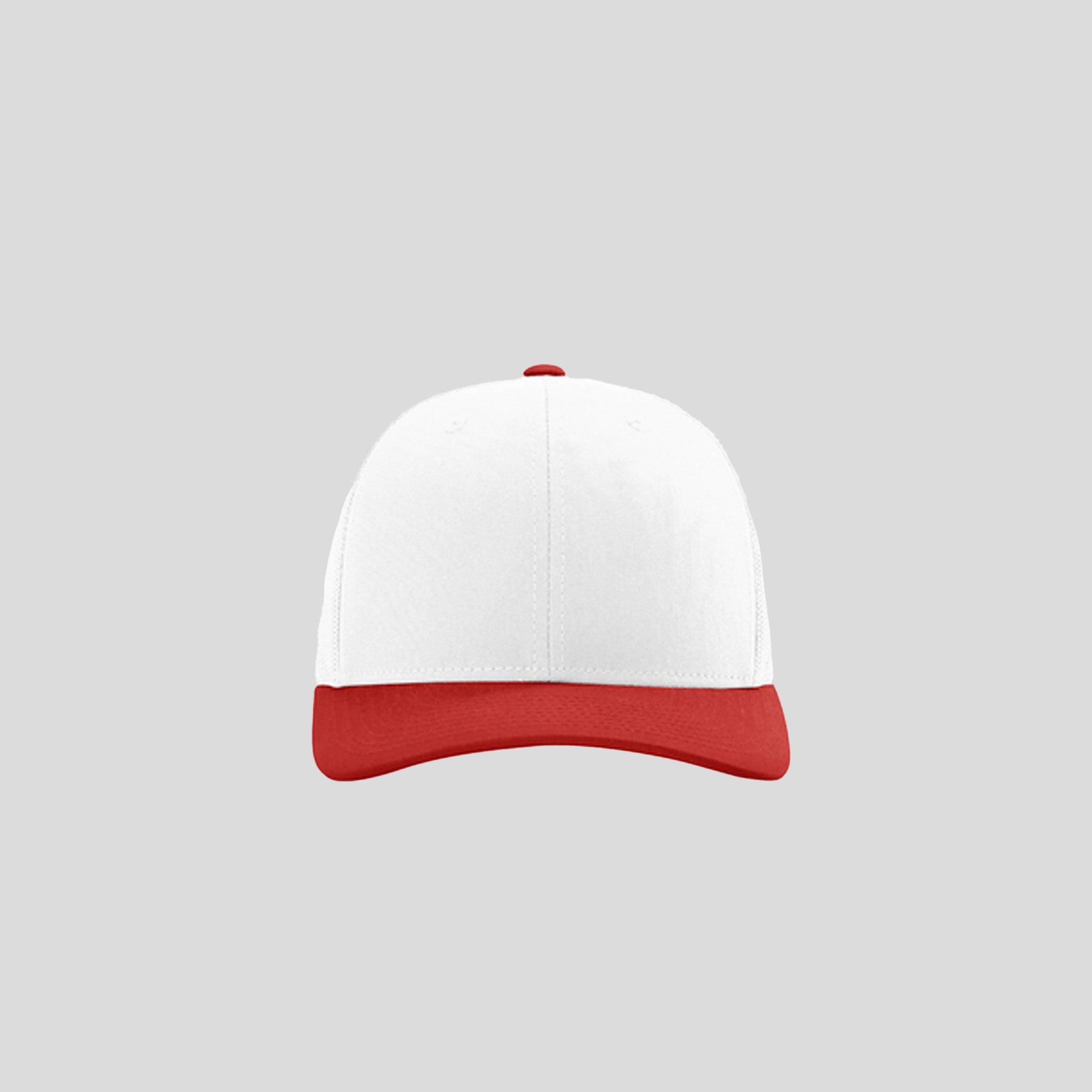 Richardson Trucker Cap | White/White/Red