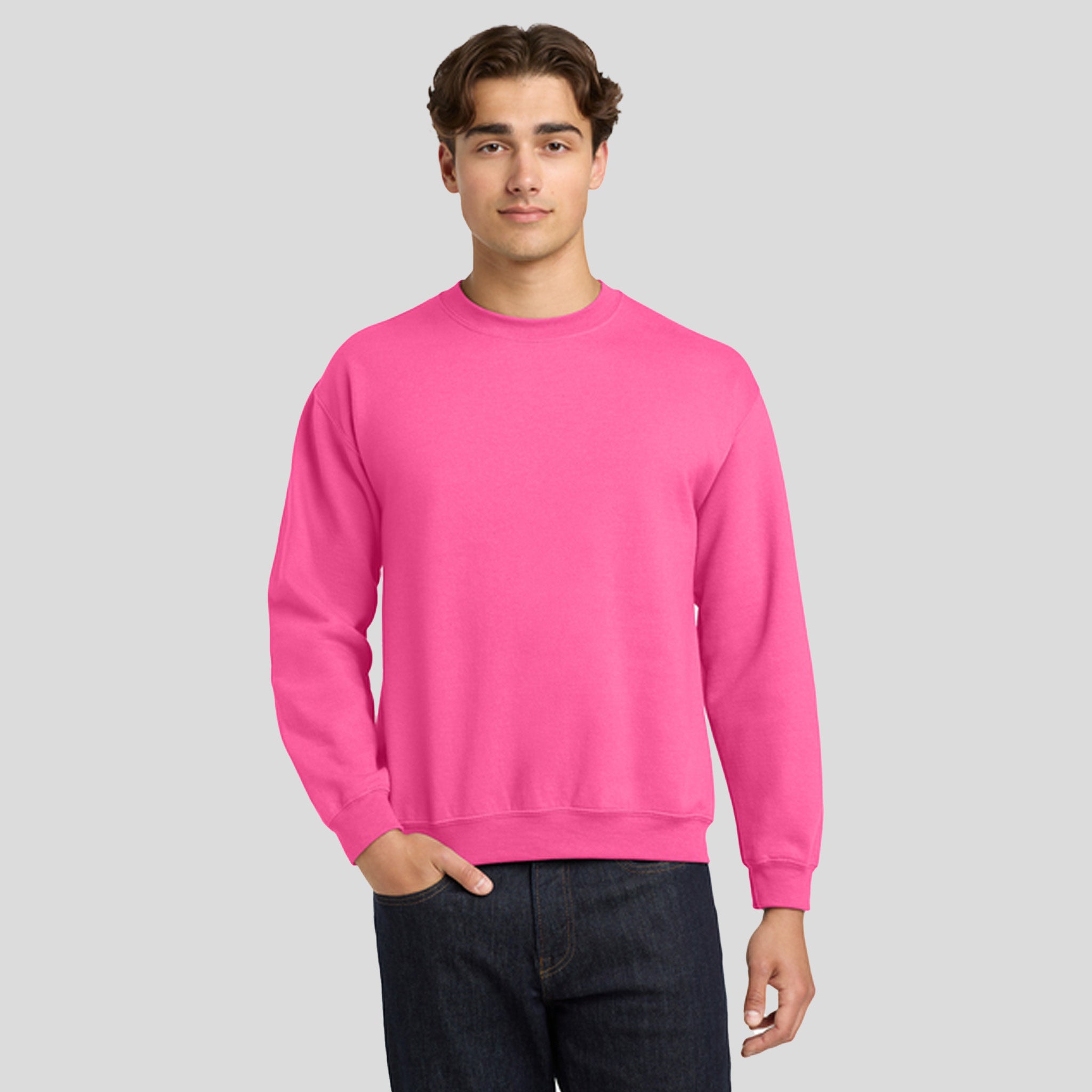 Heavy Blend™ Crewneck Sweatshirt | Safety Pink
