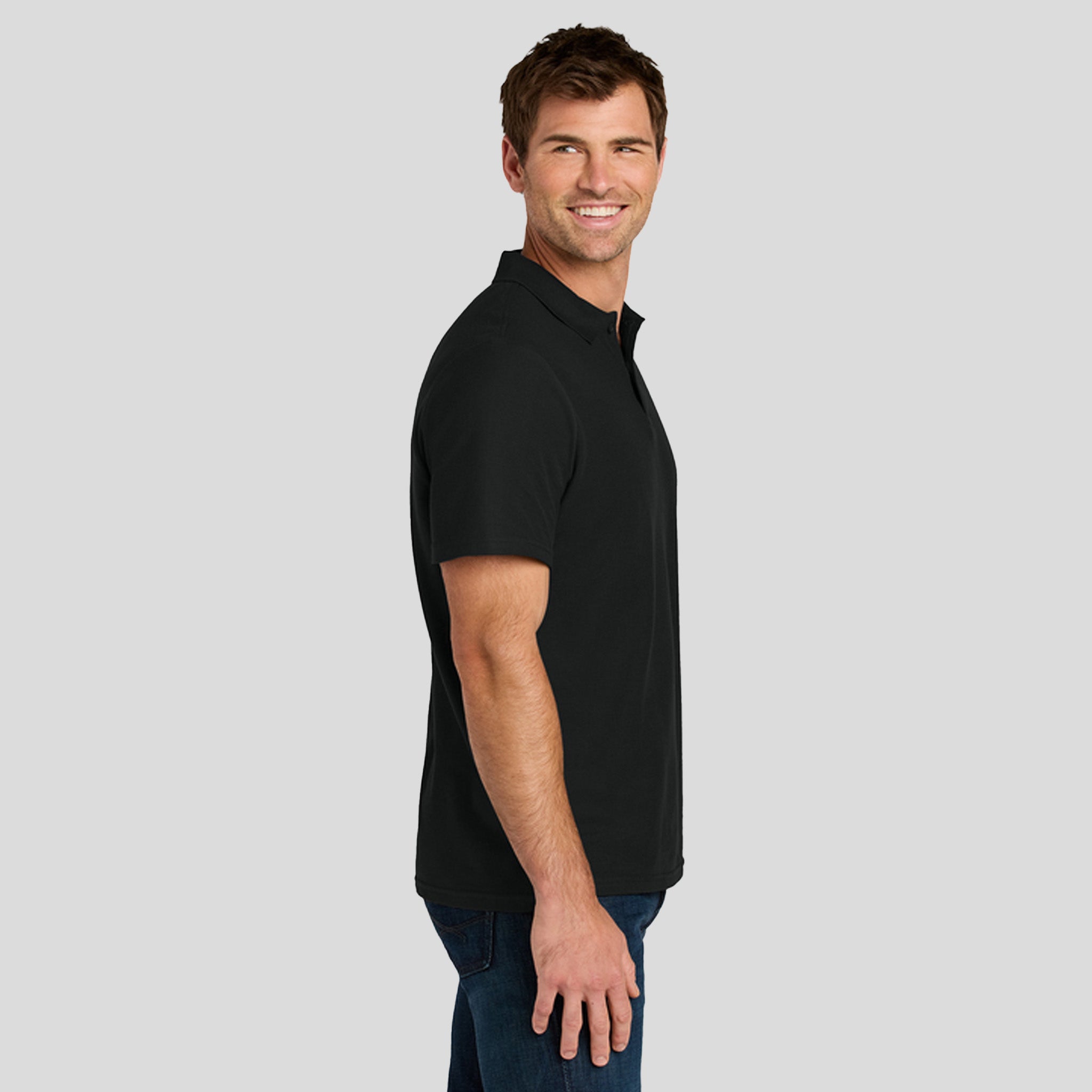 Gildan® Softstyle® Pique Polo | Black