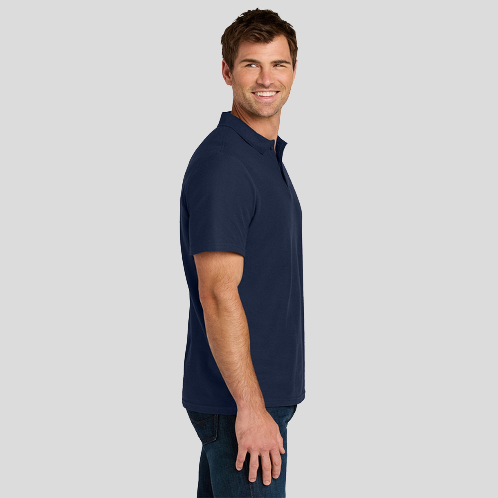 Gildan® Softstyle® Pique Polo | Navy