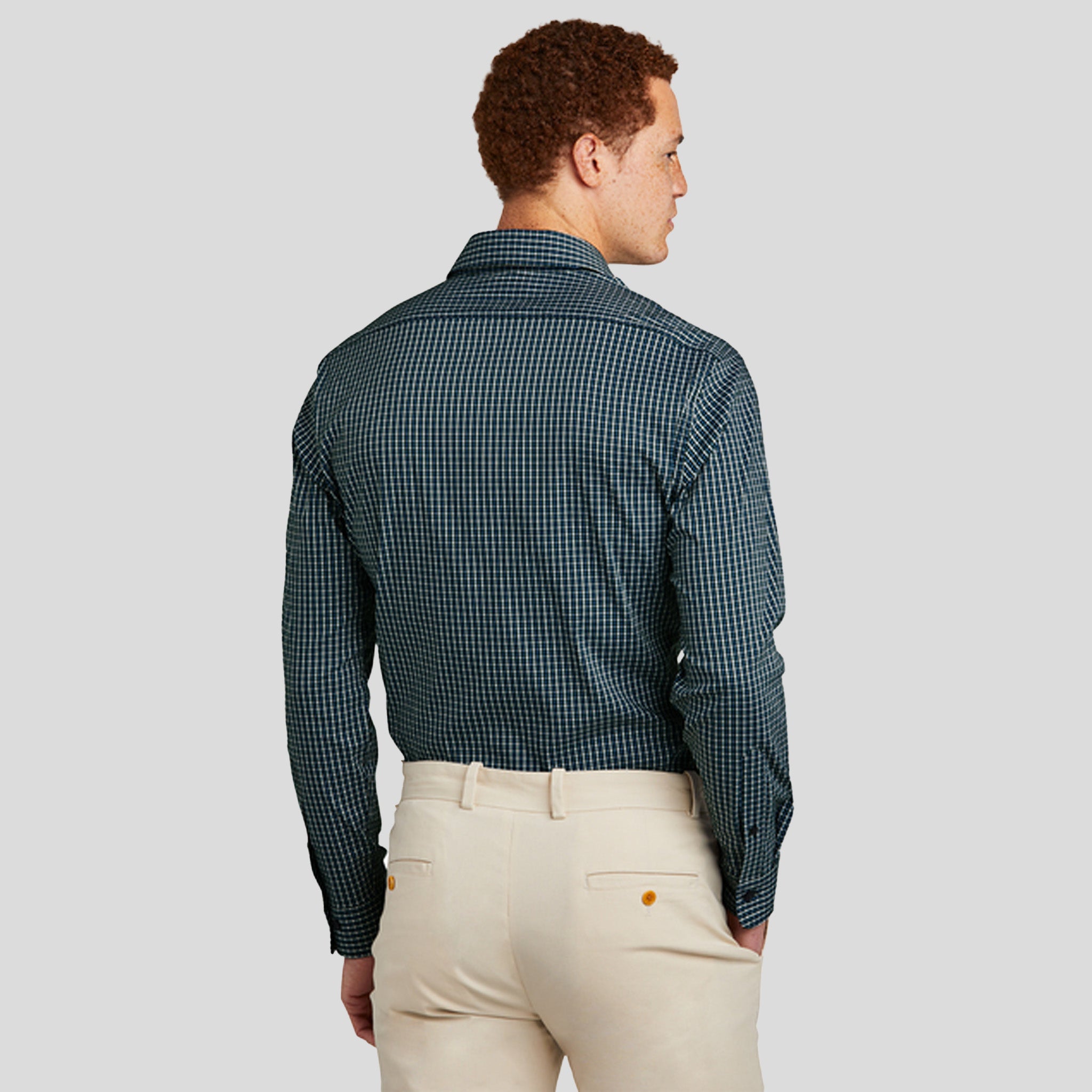 Tech Stretch Patterned Shirt | Dark Pine Multi Check