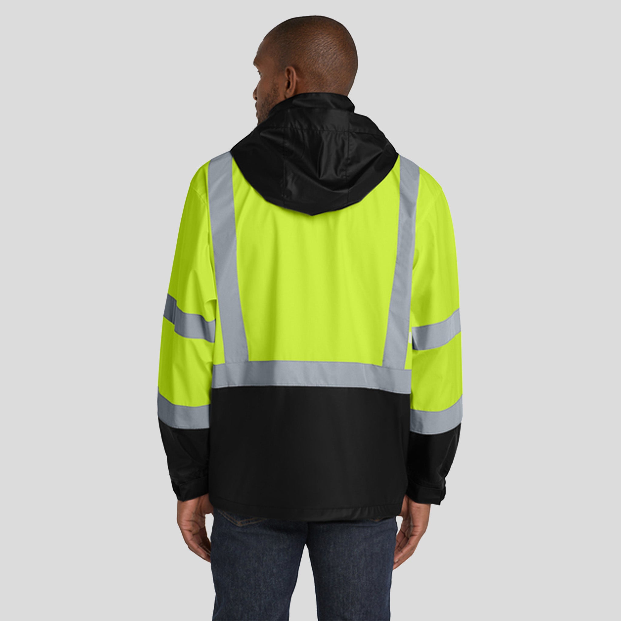 ANSI 107 Class 3 Safety Windbreaker | Safety Yellow/Black