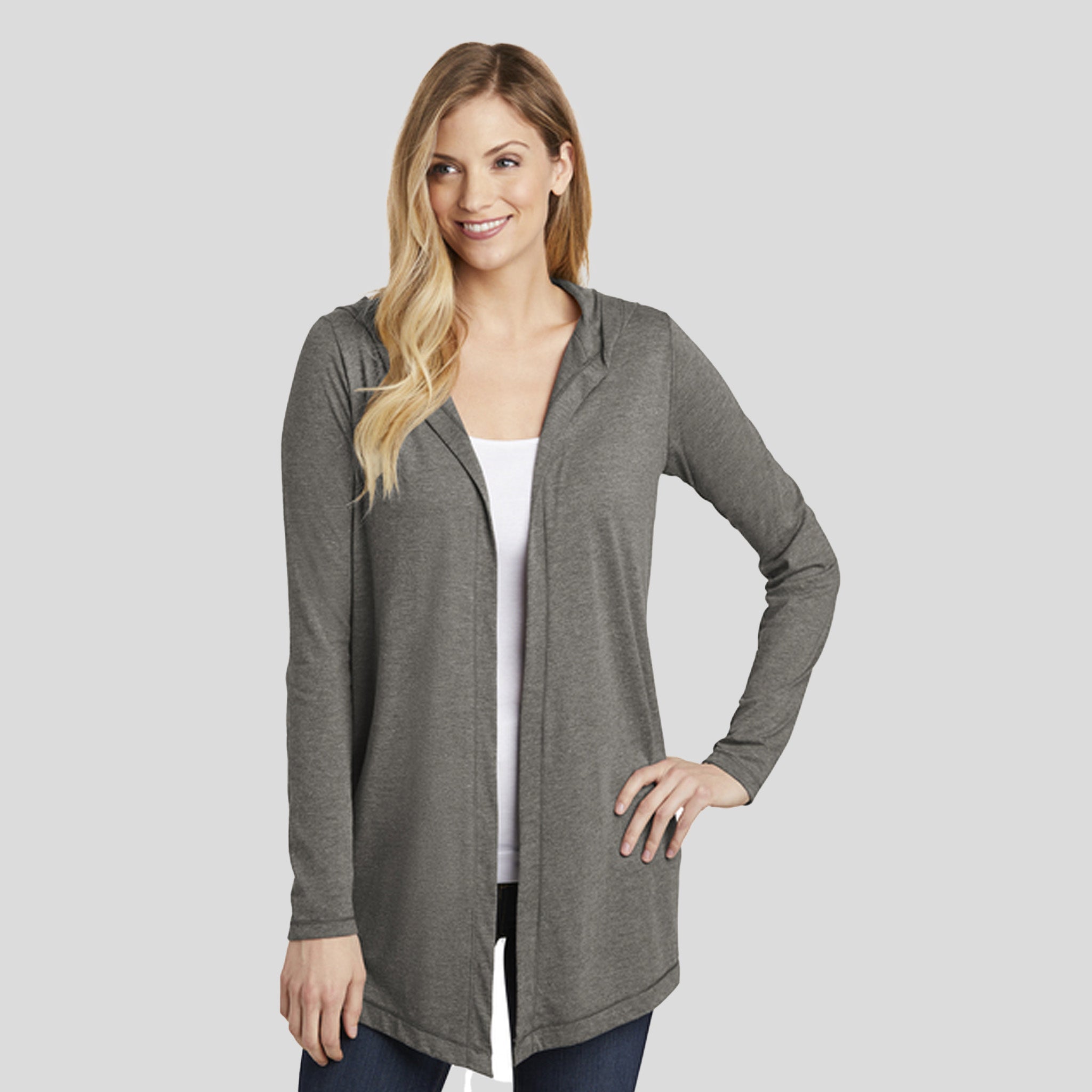 Women’s Perfect Tri ® Hooded Cardigan | Grey Frost