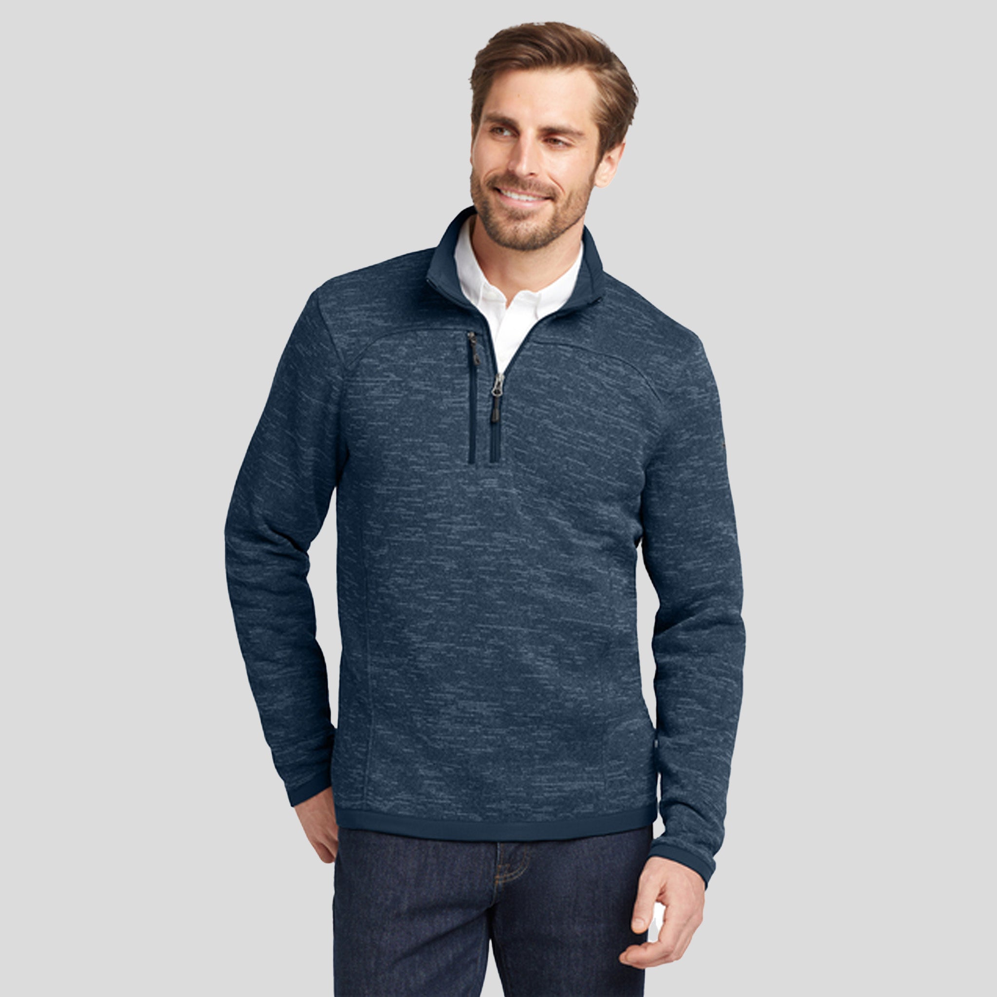 Sweater Fleece 1/4-Zip | River Blue Navy Heather