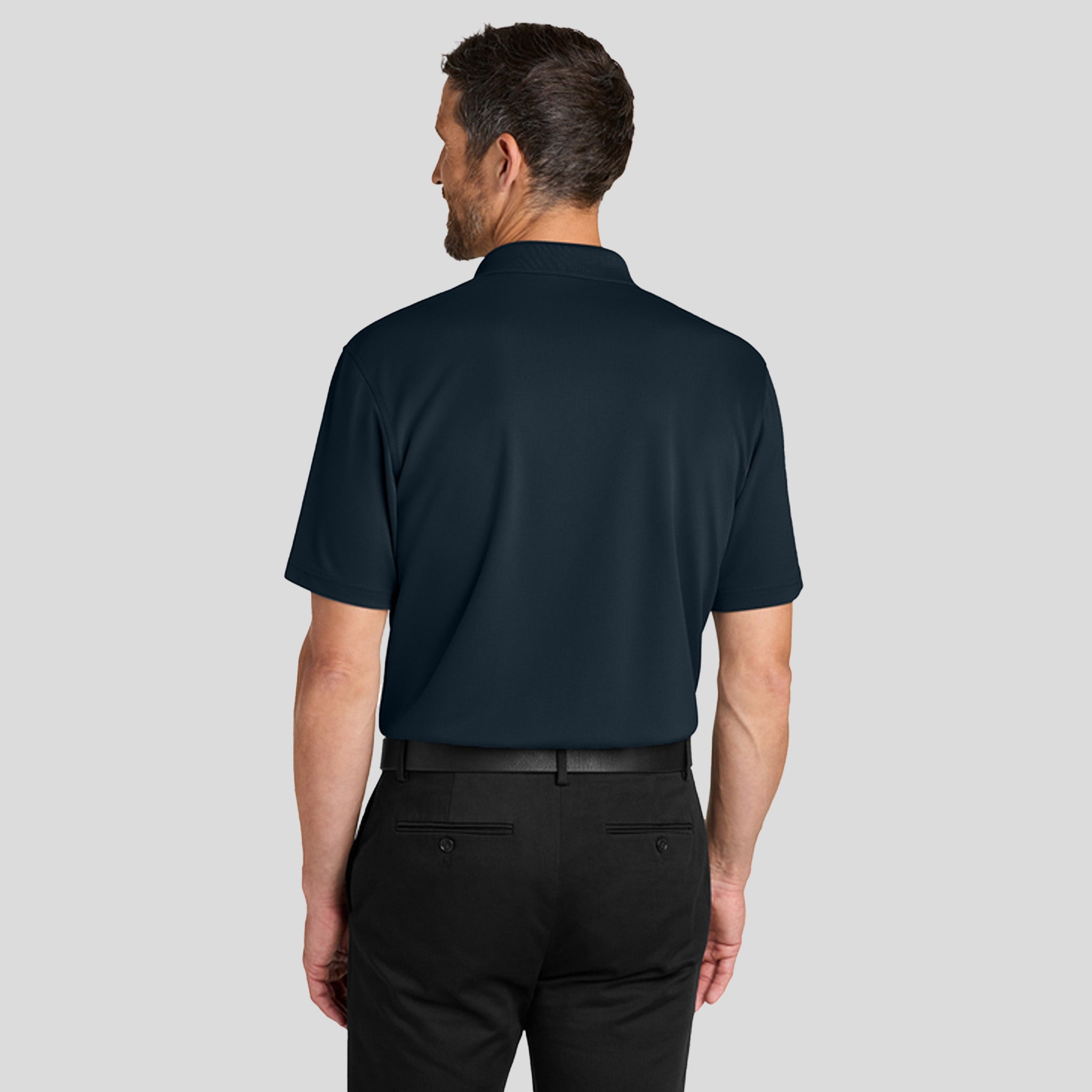 Men's Dry Zone® Stain-Release Grid Polo | Night Navy