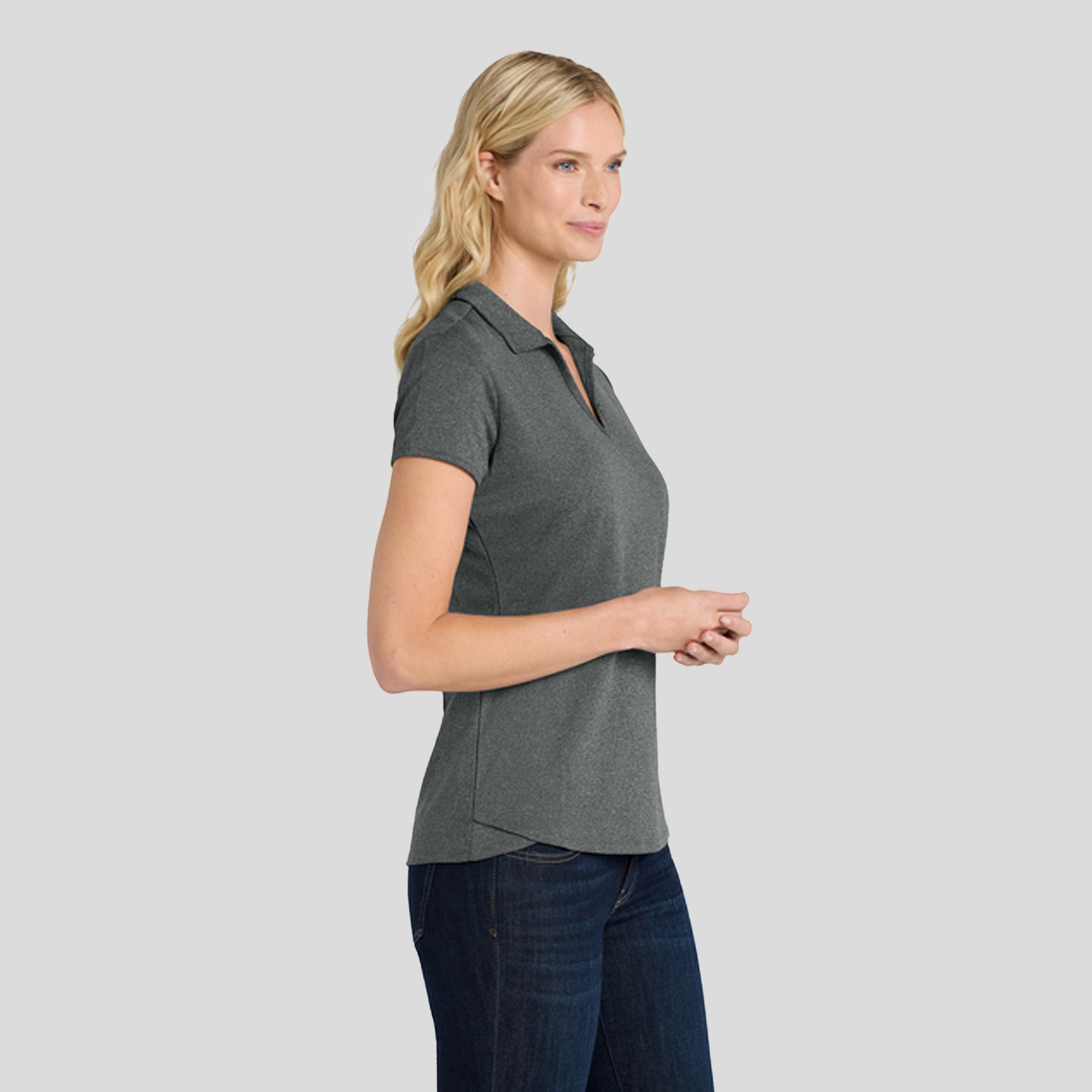 Women's Trace Heather Polo | Charcoal Heather