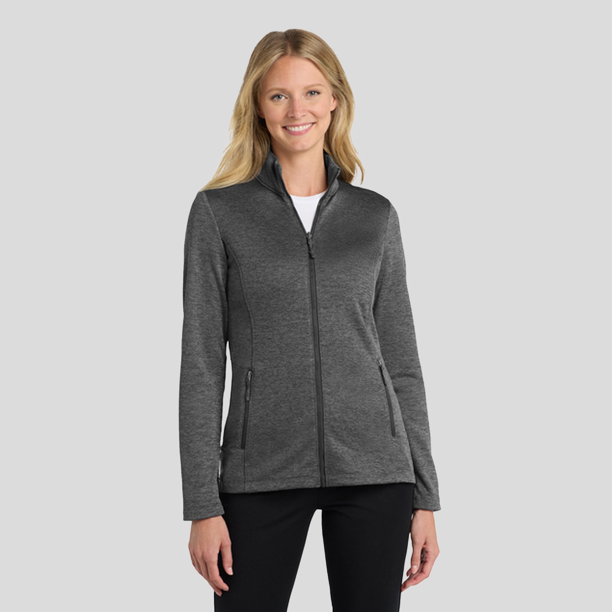 Women's Collective Striated Fleece Jacket | Sterling Grey Heather