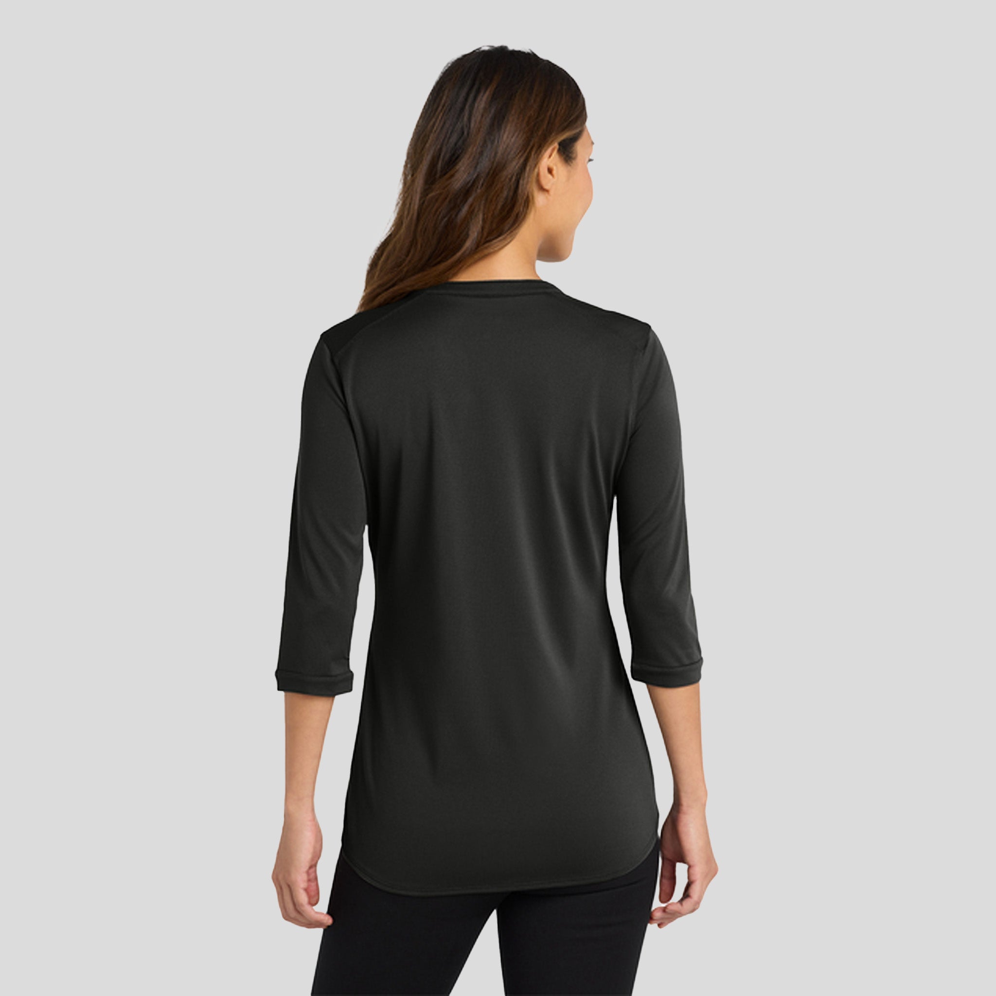 Women's UV Choice Pique Henley | Black