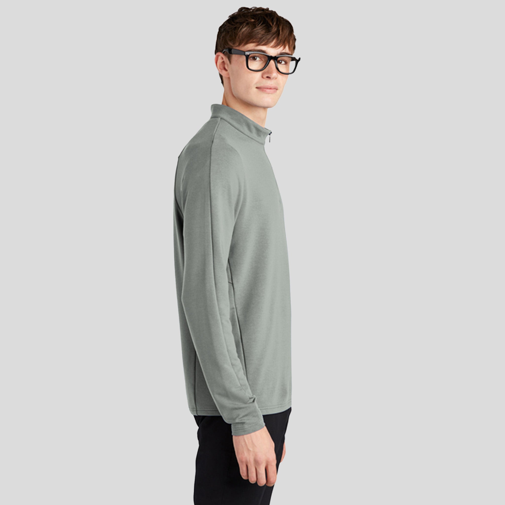 Stretch 1/4-Zip Pullover | Gusty Grey