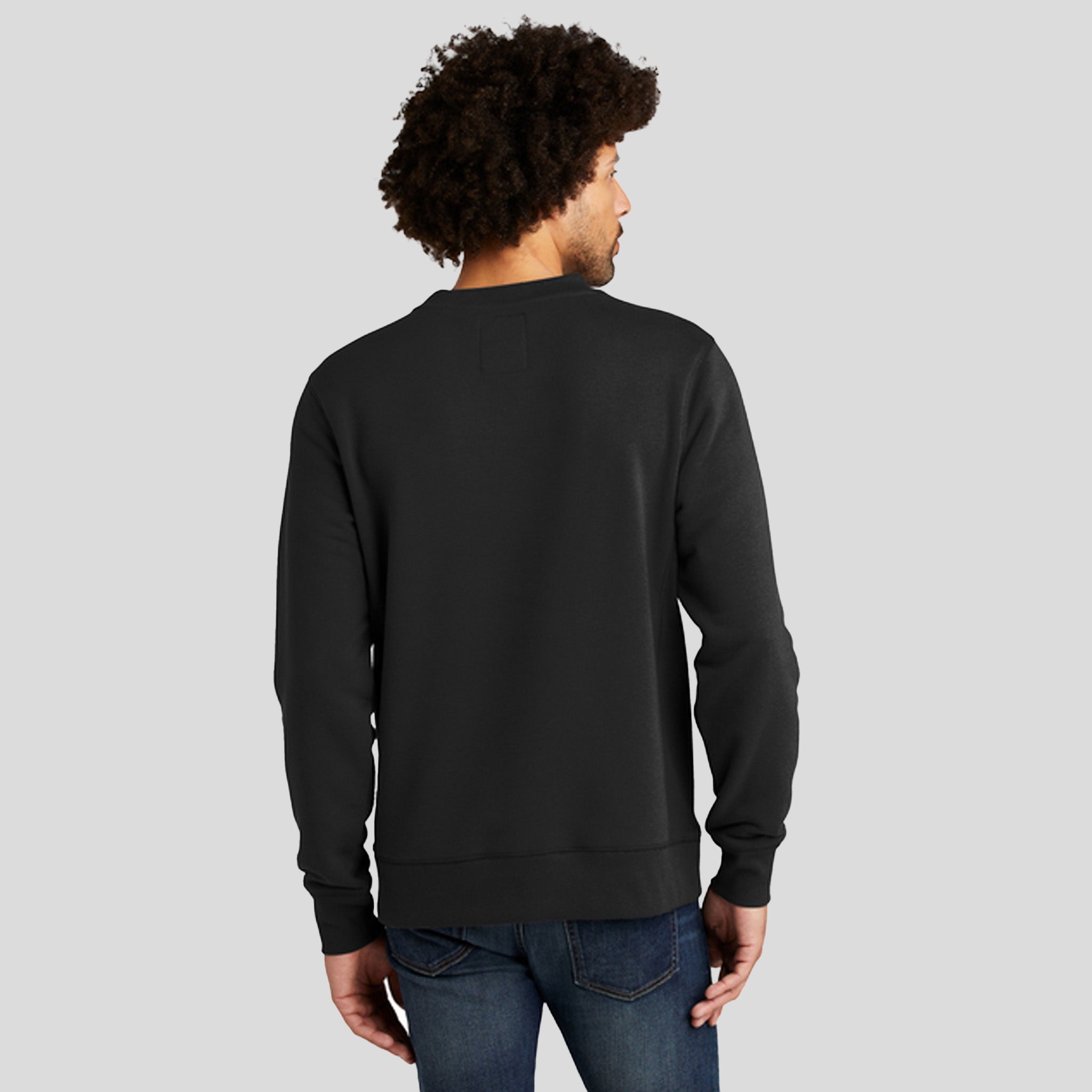 Men's French Terry Crew | Black