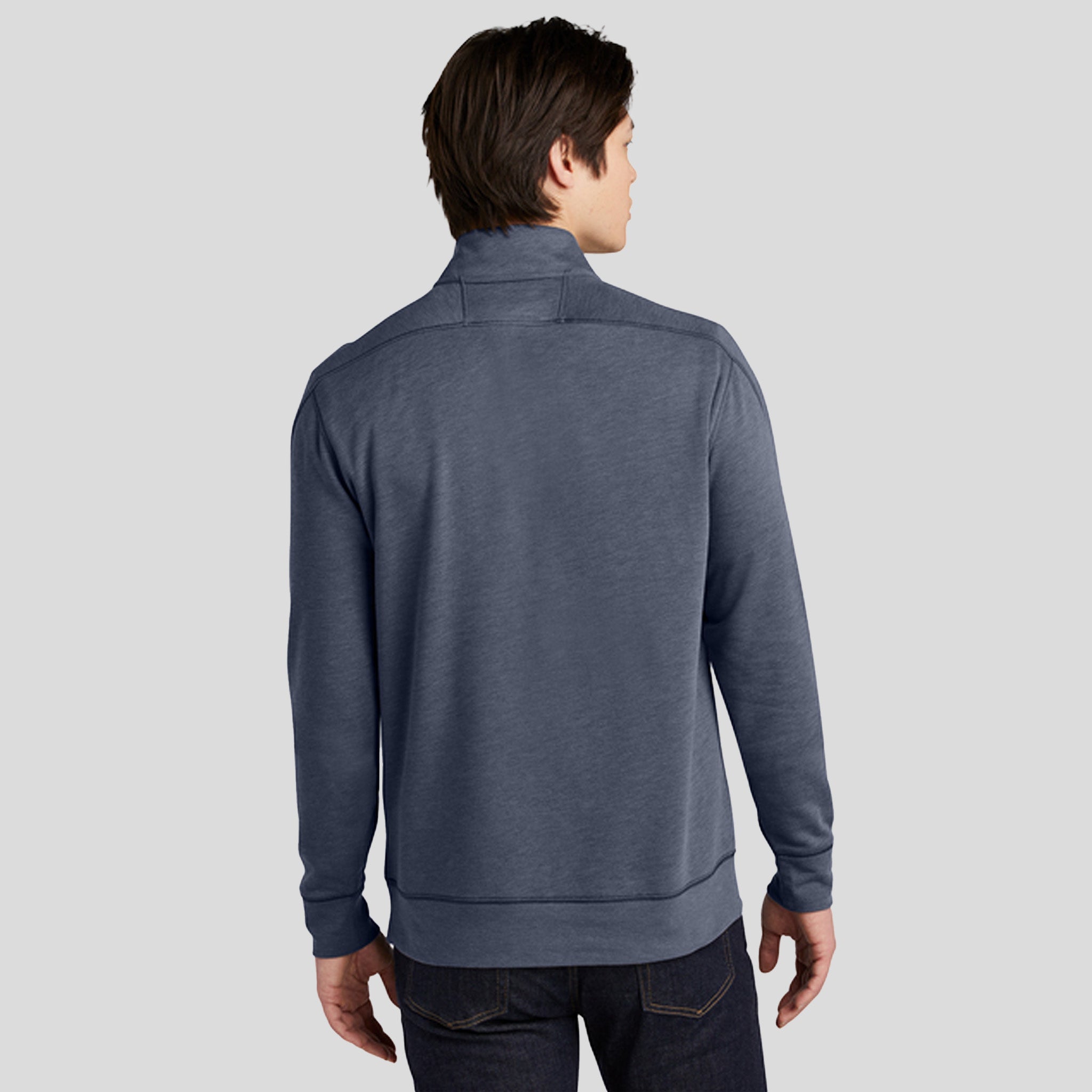 Tri-Blend Fleece 1/4-Zip Pullover | True Navy Heather