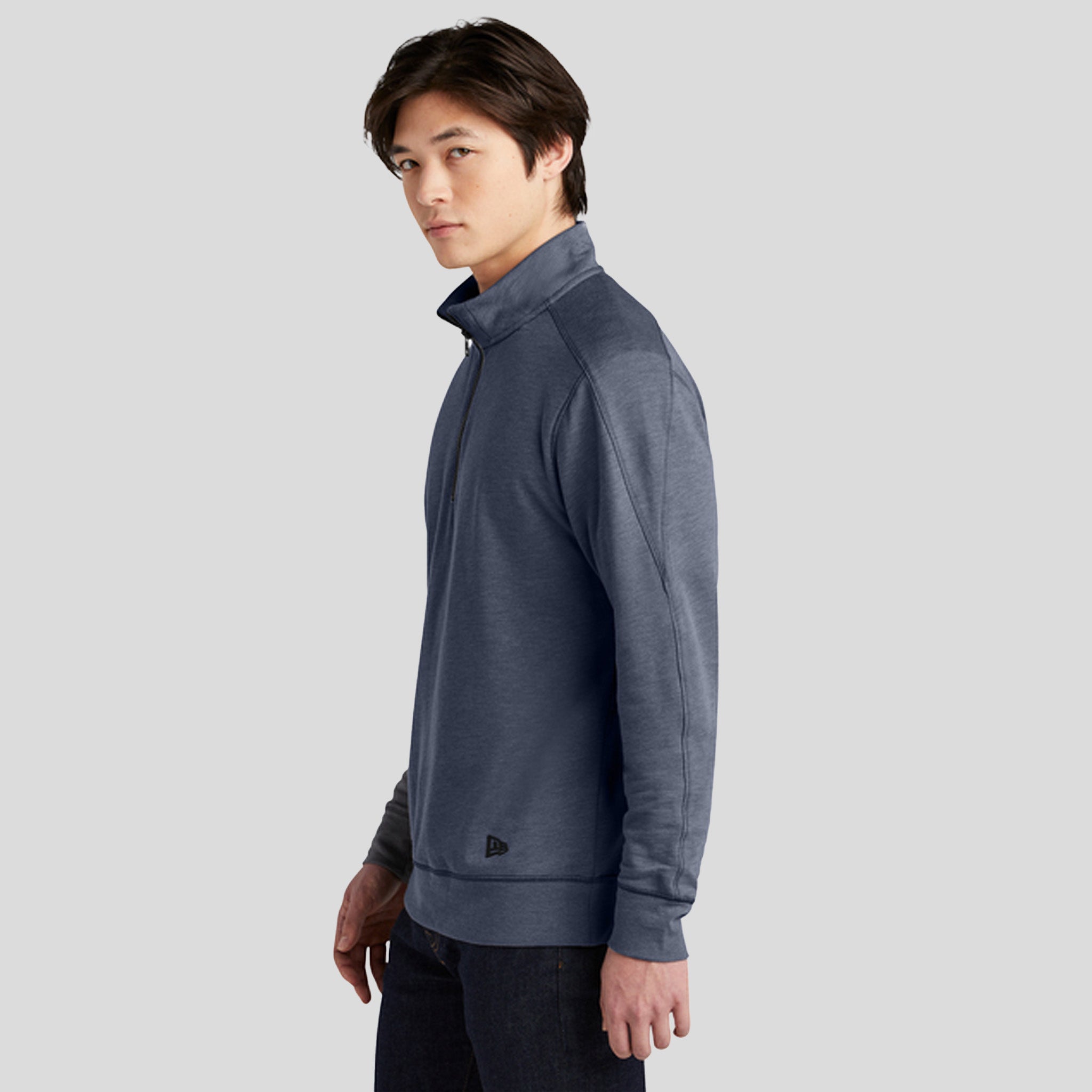 Tri-Blend Fleece 1/4-Zip Pullover | True Navy Heather
