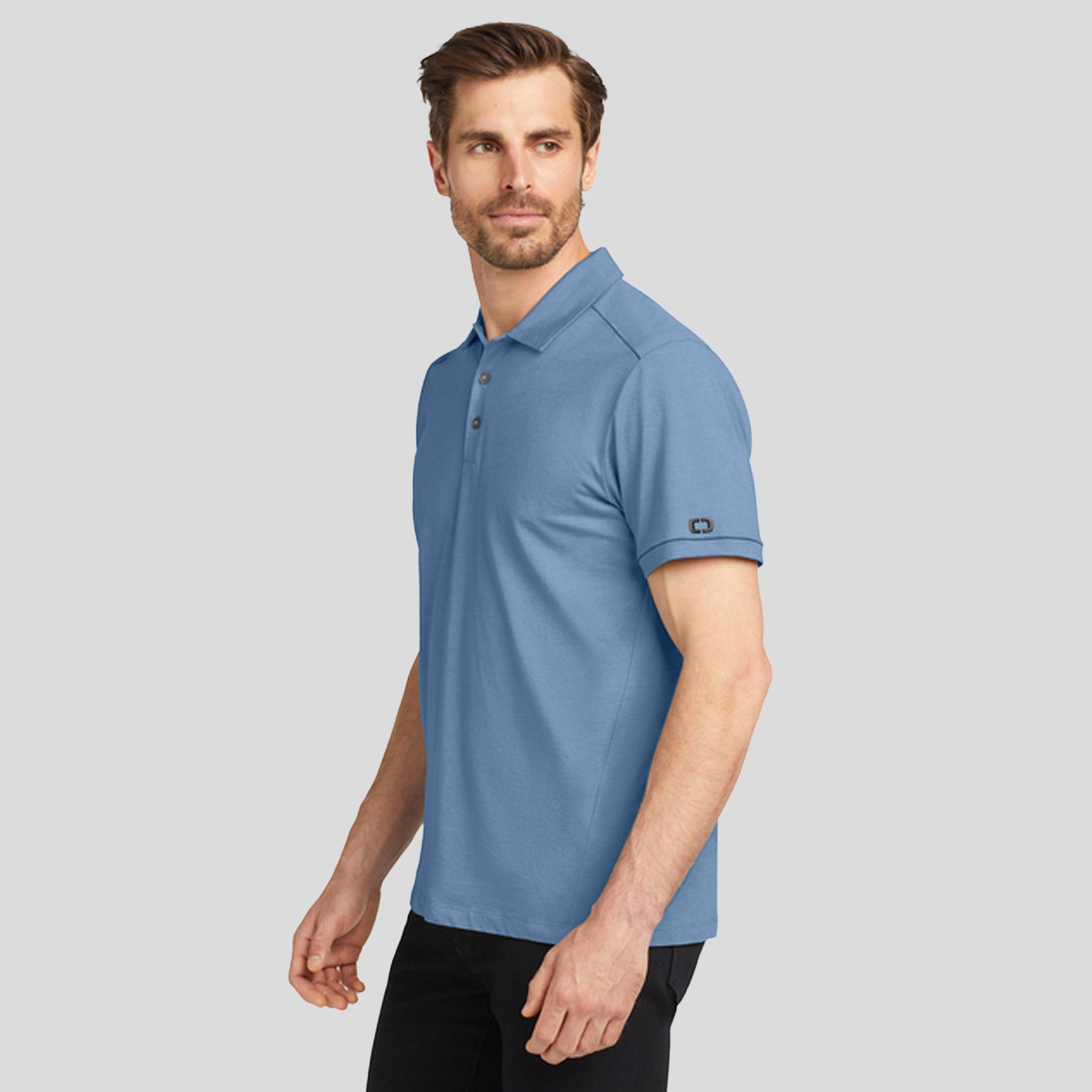Code Stretch Polo | Force Blue Heather