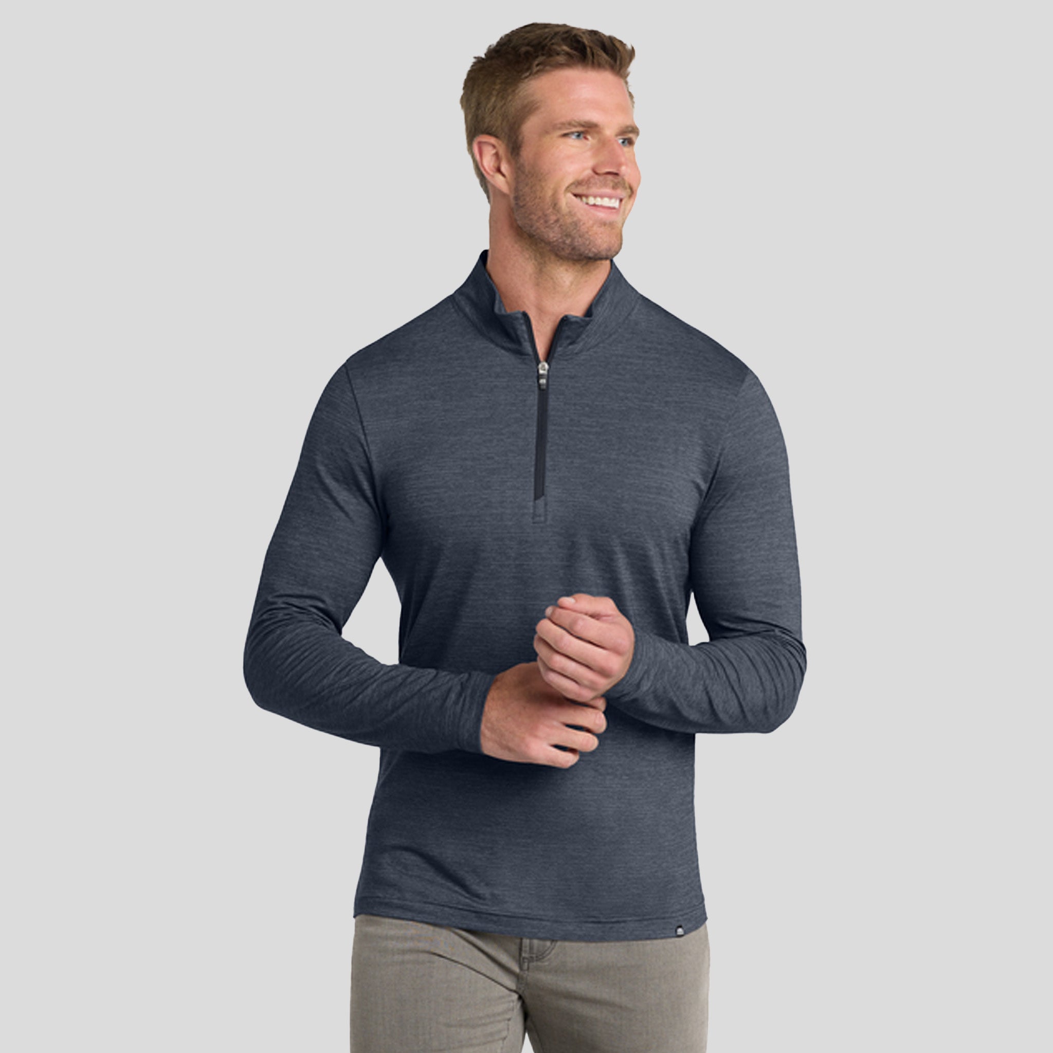 Crestview 1/4-Zip | Vintage Indigo Heather