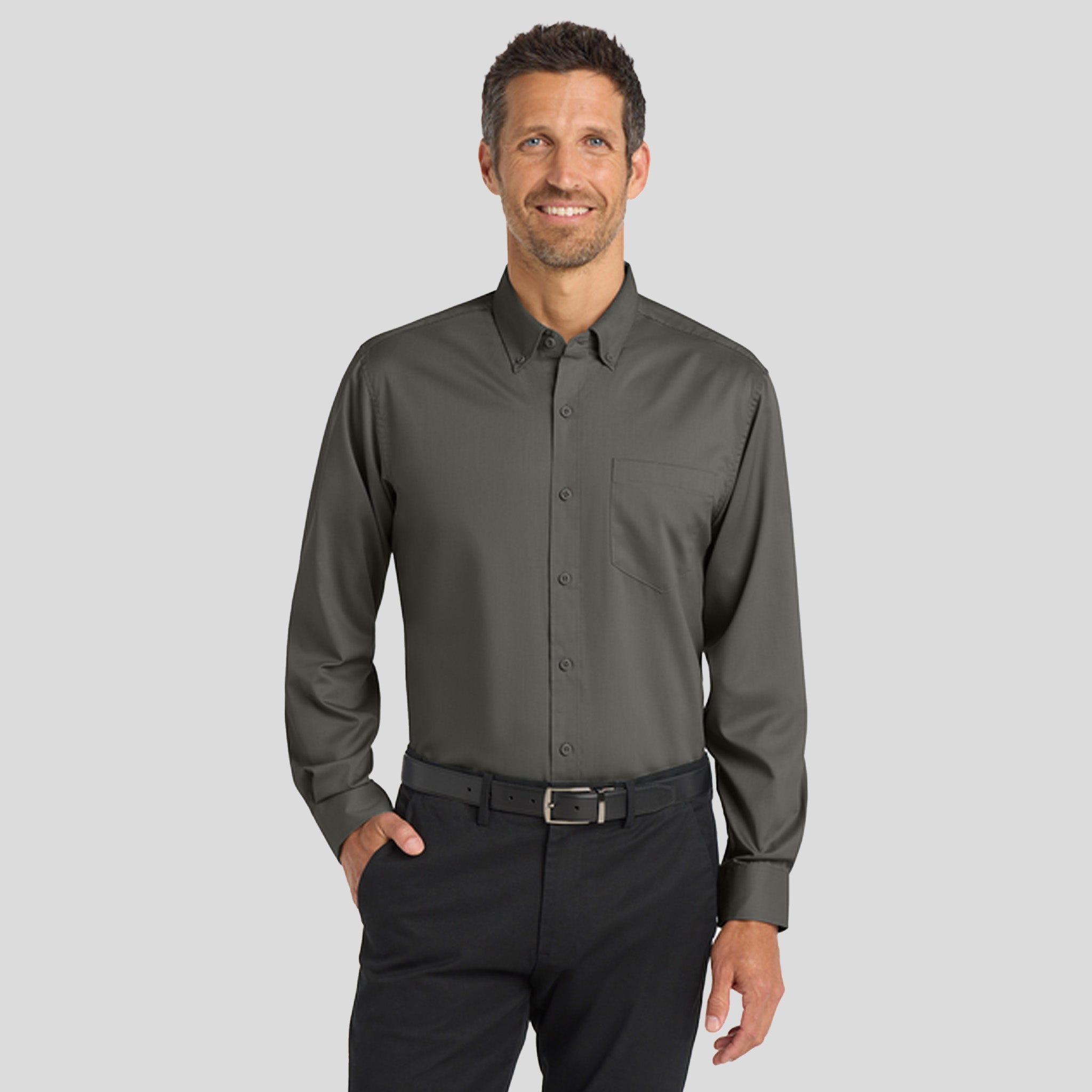 Tall SuperPro™ Twill Shirt | Sterling Grey