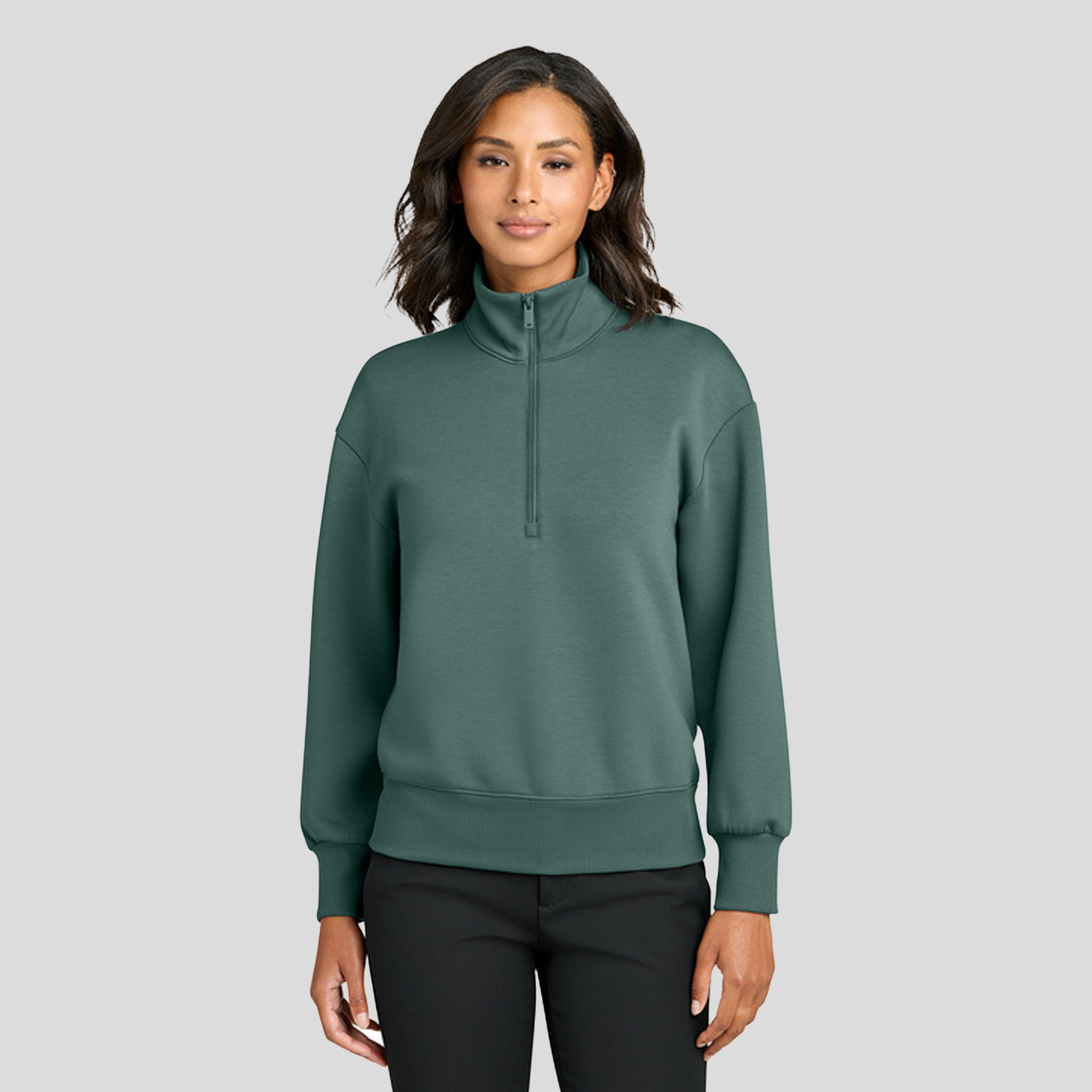 Women’s Soft Spacer 1/4-Zip | Silver Pine