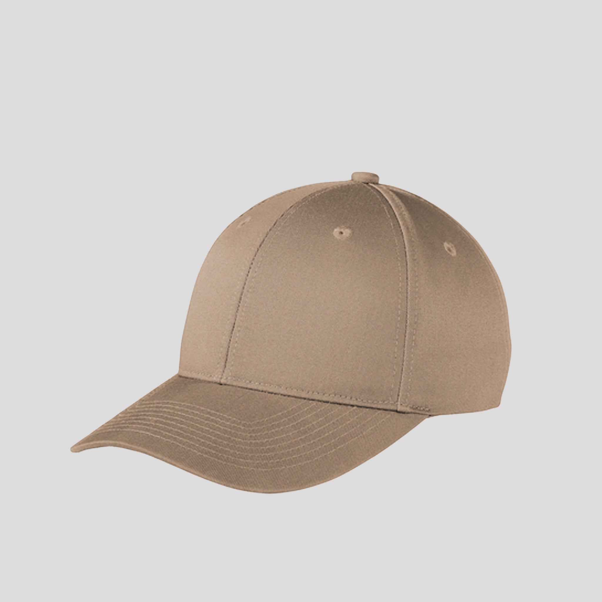 Snapback Fine Twill Cap | Khaki