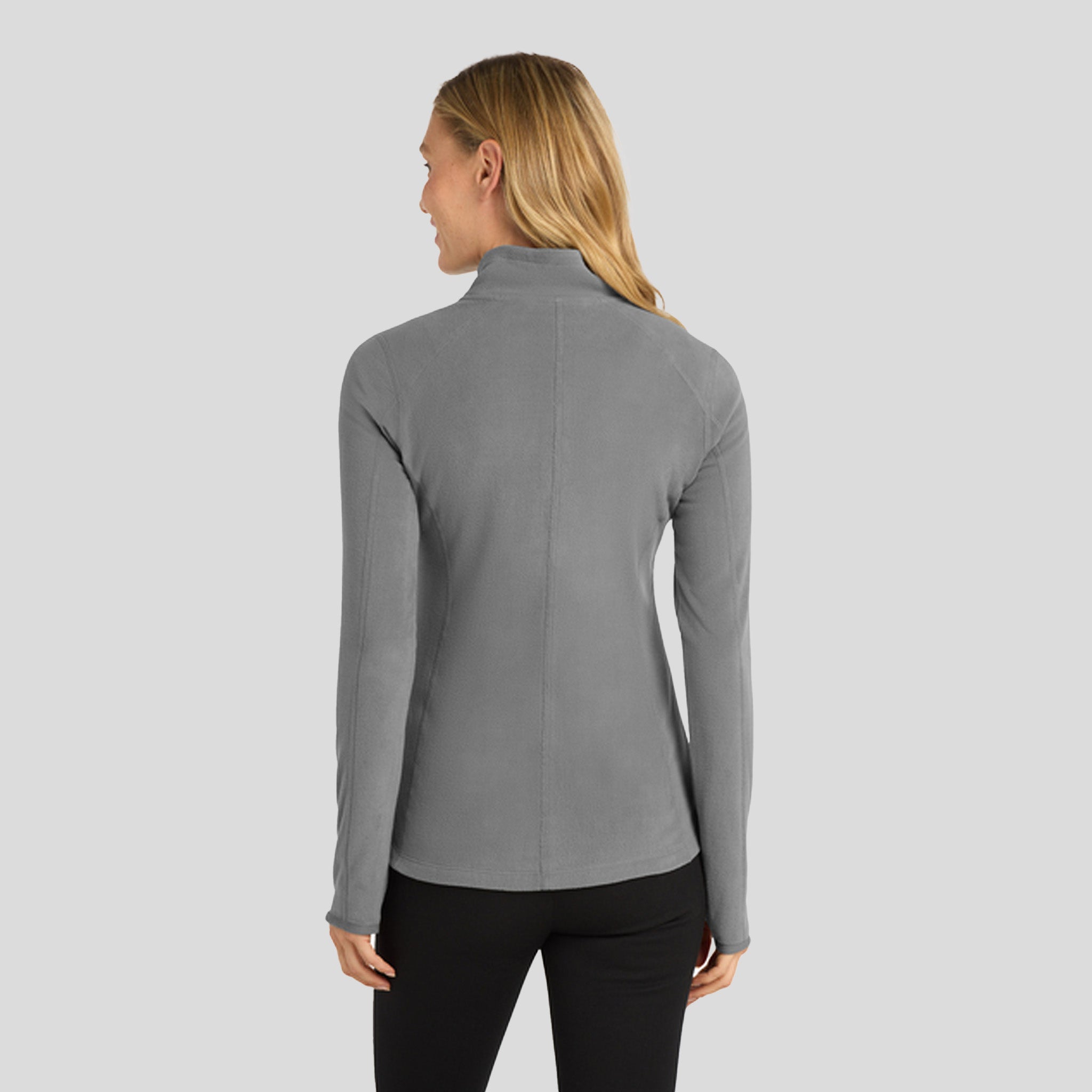 Women's Microfleece 1/2-Zip Pullover | Pearl Grey