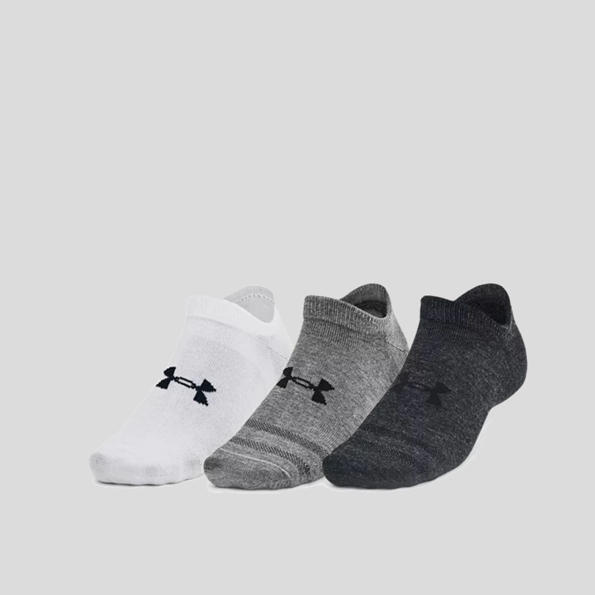 Unisex UA Essential 3-Pack No-Show Socks | Castlerock