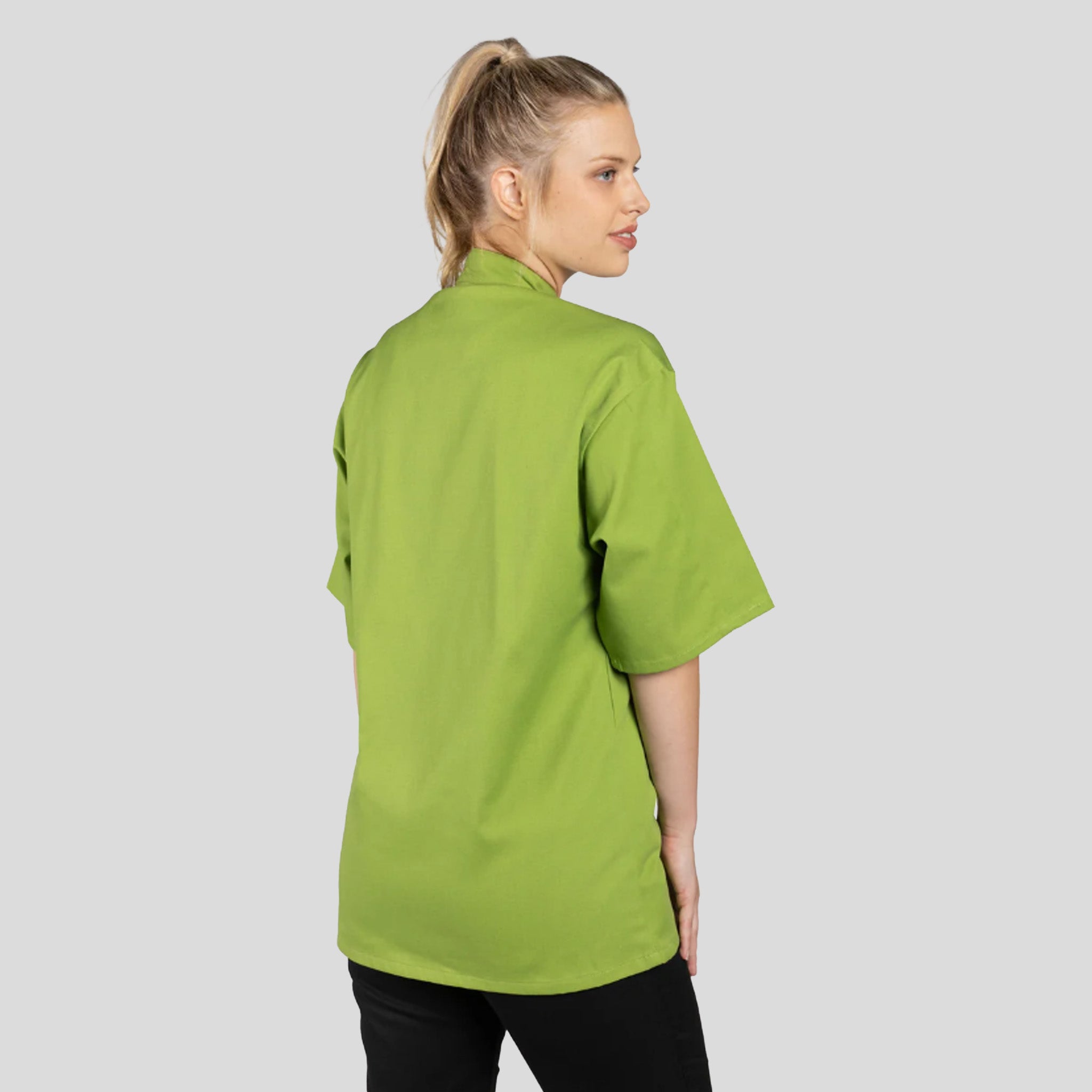 South Beach Short Sleeve Chef Coat | Avocado