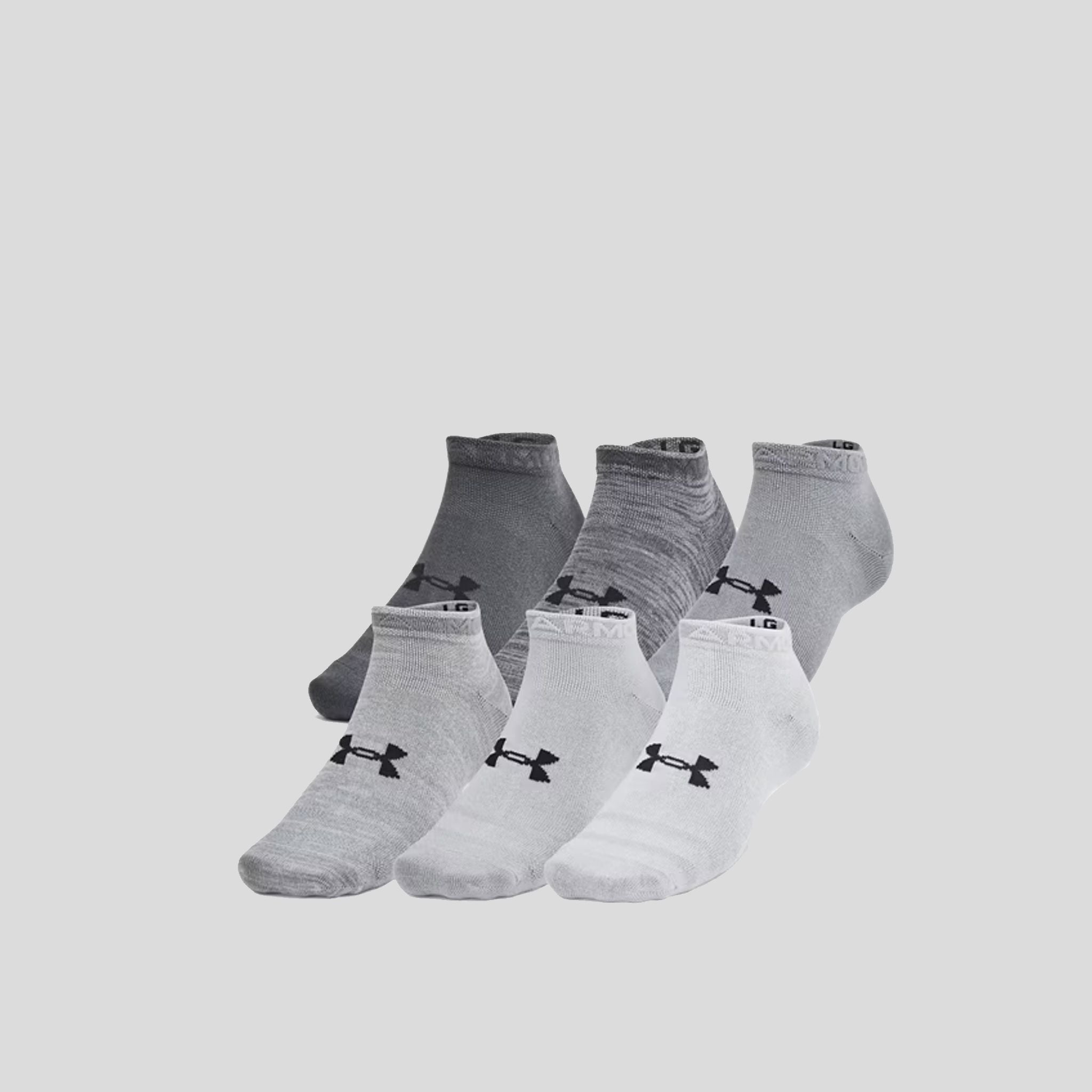 Unisex UA Essential 6-Pack No-Show Socks | Castlerock