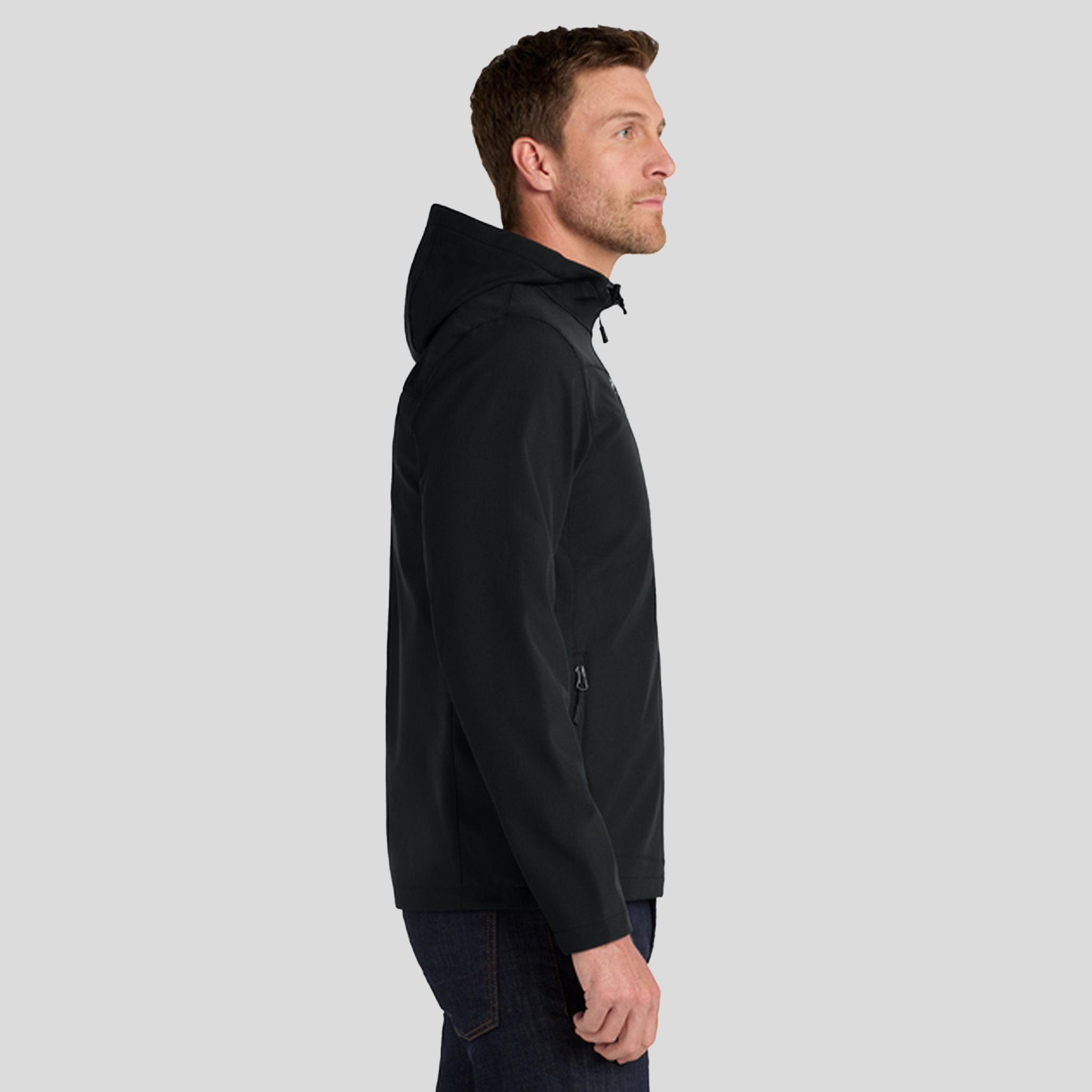 Hooded Core Soft Shell Jacket | Black