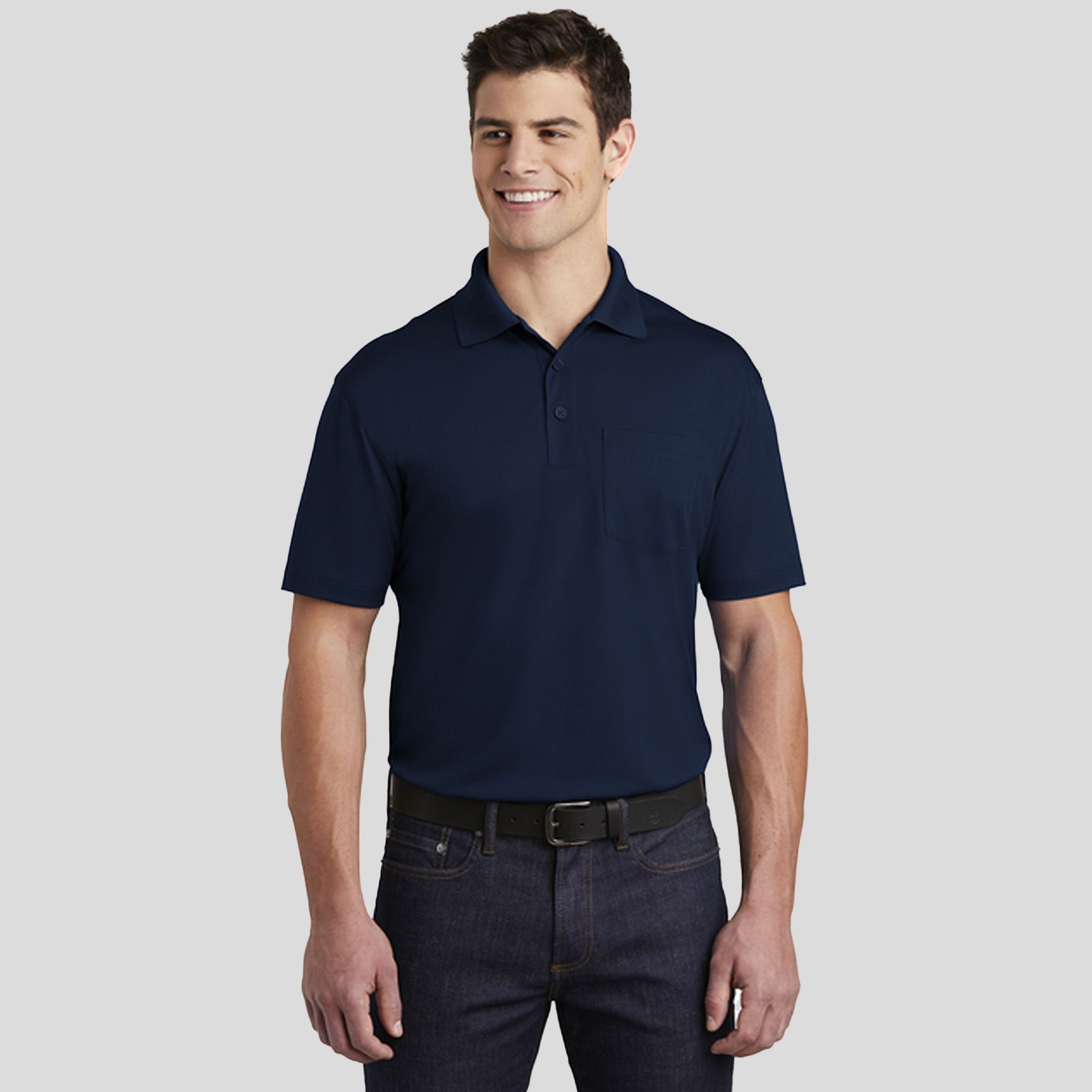 Micropique Sport-Wick® Pocket Polo | True Navy