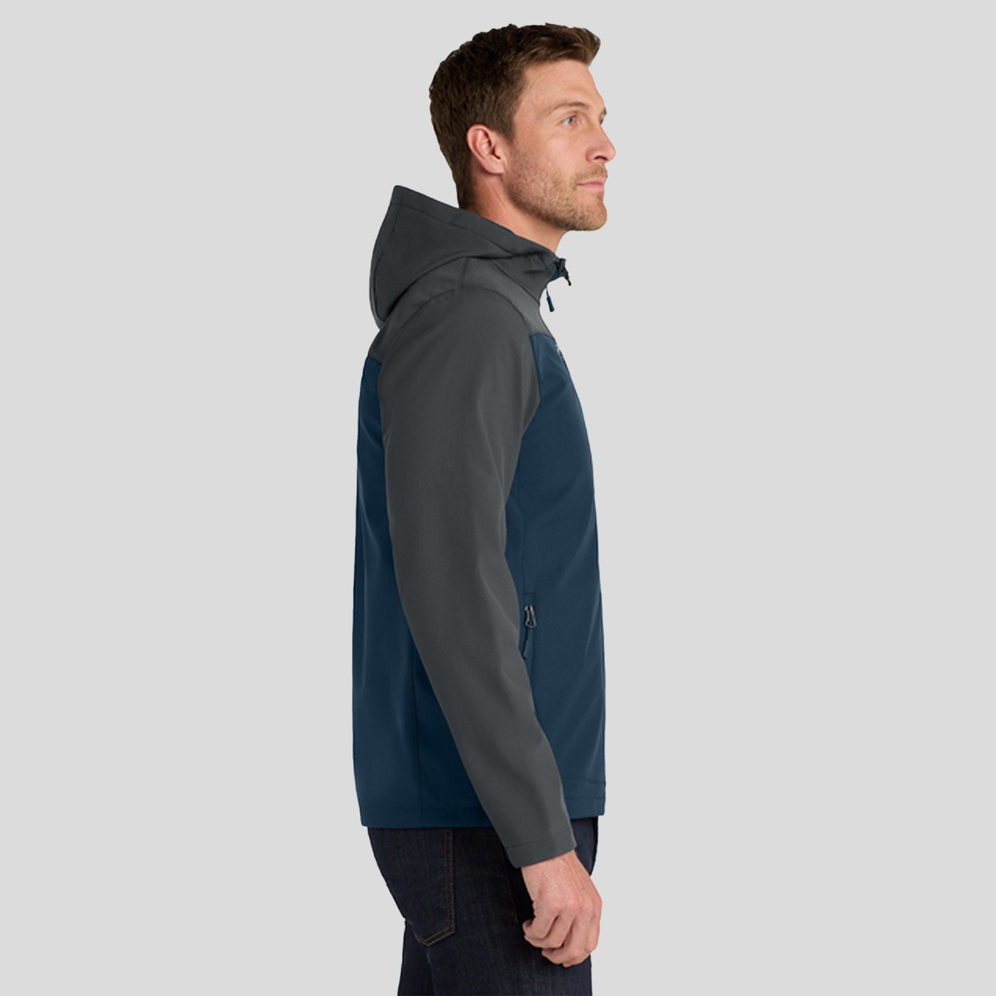 Hooded Core Soft Shell Jacket | Dress Blue Navy/Battleship Grey